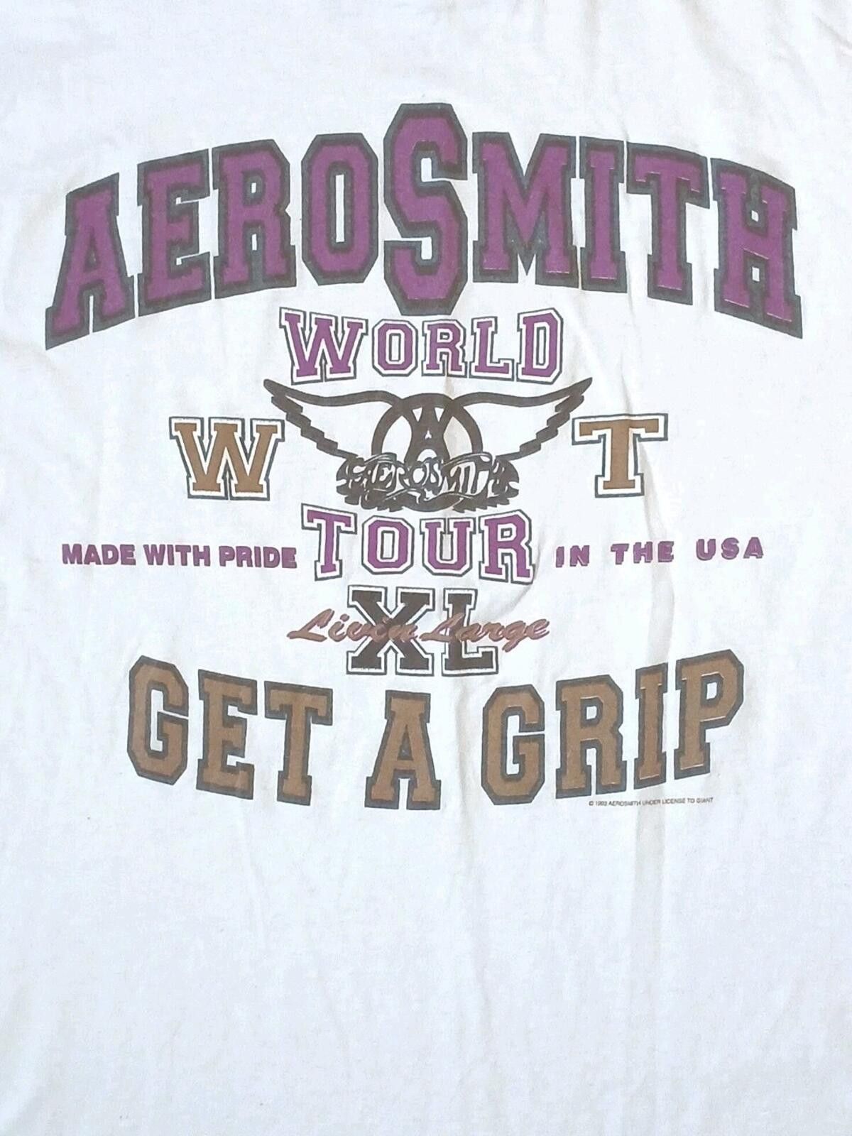 Acme Clothing Aerosmith Get a Grip 1993 World Tour T-Shirt Size Large Size US L / EU 52-54 / 3 - 4 Thumbnail
