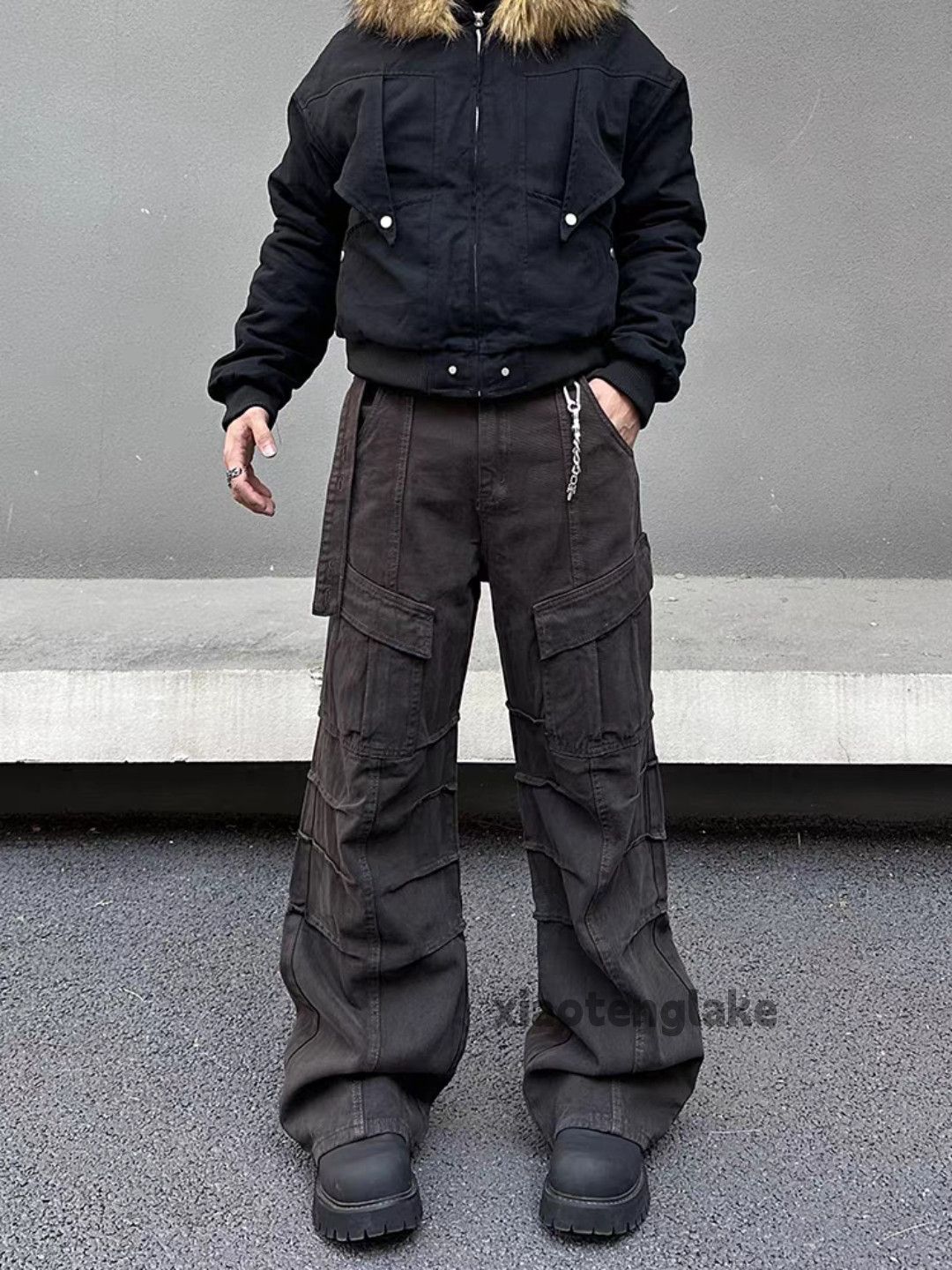 Designer Unisex outdoor utility loose baggy skate hiphop pants Size US 32 / EU 48 - 5 Thumbnail
