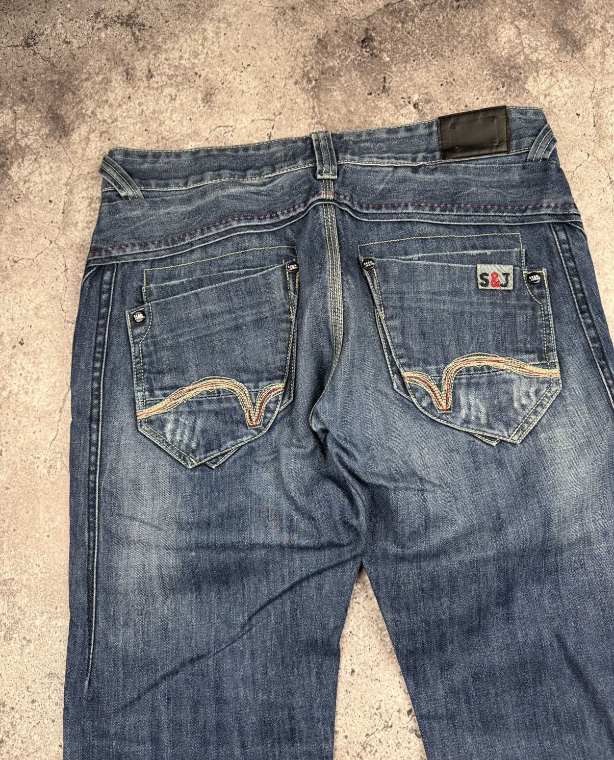 Japanese Brand Y2K Faded Sex Jeans Japanese lgb if6was9 style Avant Garde Size US 36 / EU 52 - 8 Thumbnail