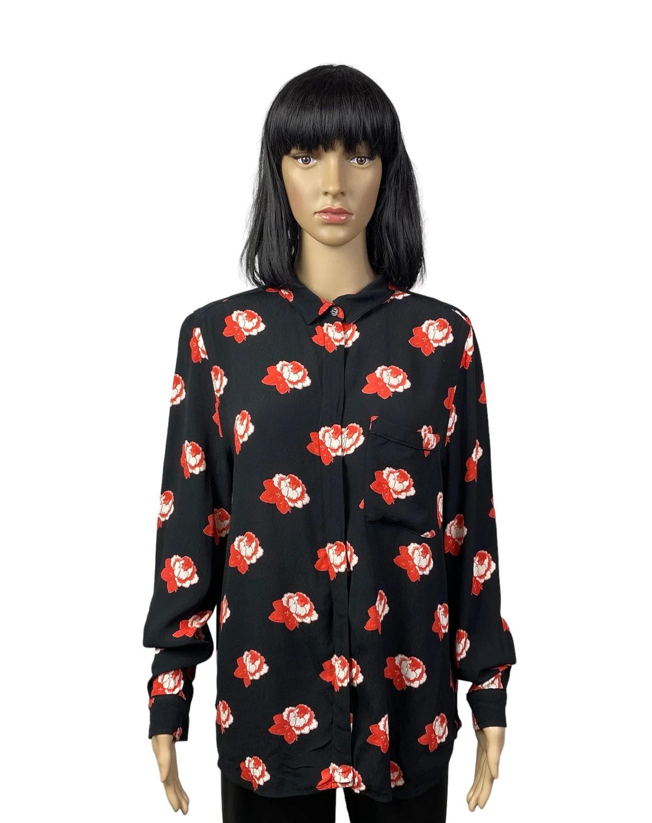 Ganni Ganni Viscose Blouse Collared Printed Rouses size 42 Size L / US 10 / IT 46 - 1 Thumbnail