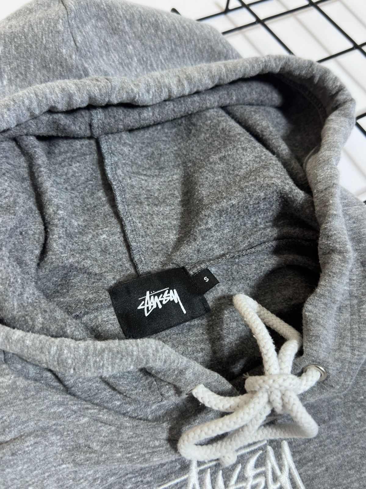 Stussy Stussy Stock Logo SS Link Heather Grey Hoodie USA - Size S Size US S / EU 44-46 / 1 - 4 Thumbnail