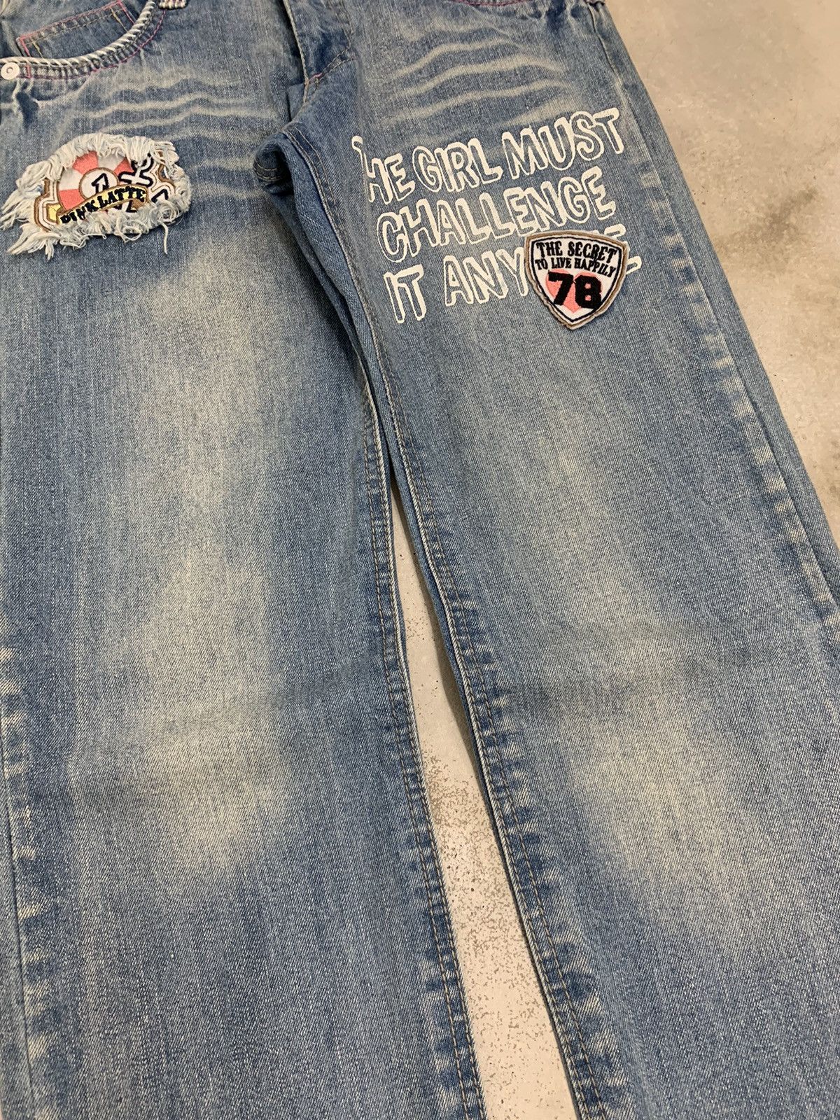Hysteric Glamour × Japanese Brand Pink Latte Back Double Waist Patches Girl Wording Hickory Size US 28 / EU 44 - 6 Thumbnail