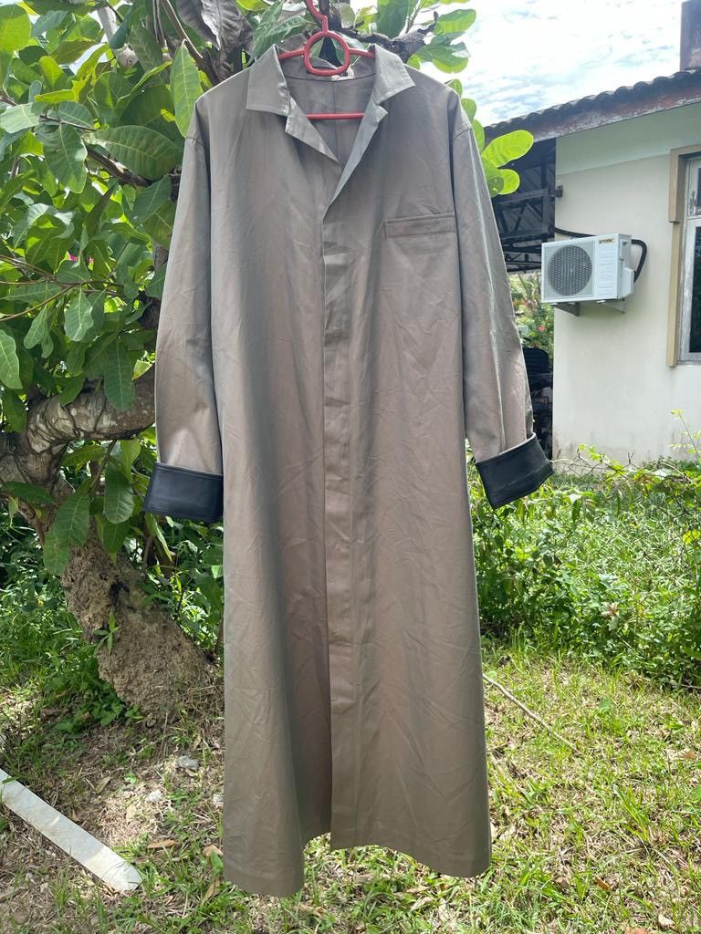 Yohji Yamamoto YOHJI YAMAMOTO + NOIR Trench Coat / Long Jacket Size L / US 10 / IT 46 - 9 Thumbnail
