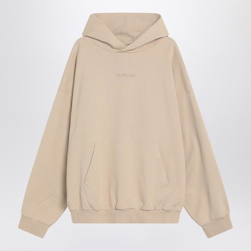 【関税&送料込】Balenciaga Beige New Balenciaga Back Sweatsh Balenciaga Balenciaga Beige New Balenciaga Back Sweatshirt