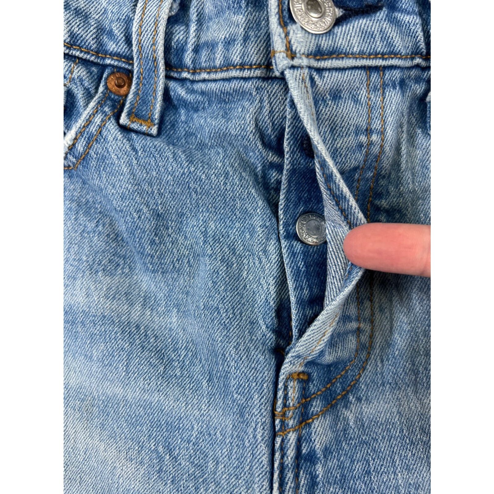 Levi's VINTAGE Levis Premium Jeans Womens 26 Blue Denim Levi's Wedgie Fit Mid Rise Distressed Stretch 5-Pocket Size 26" / US 2 / IT 38 - 3 Thumbnail