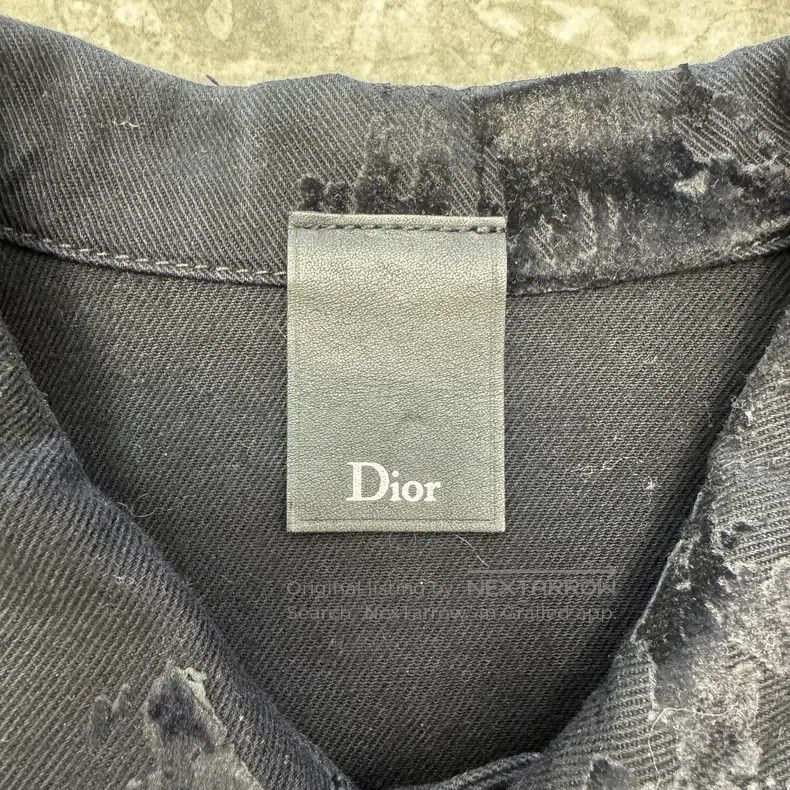 Dior Dior Black distressed paint splatter denim jacket Size US S / EU 44-46 / 1 - 4 Thumbnail