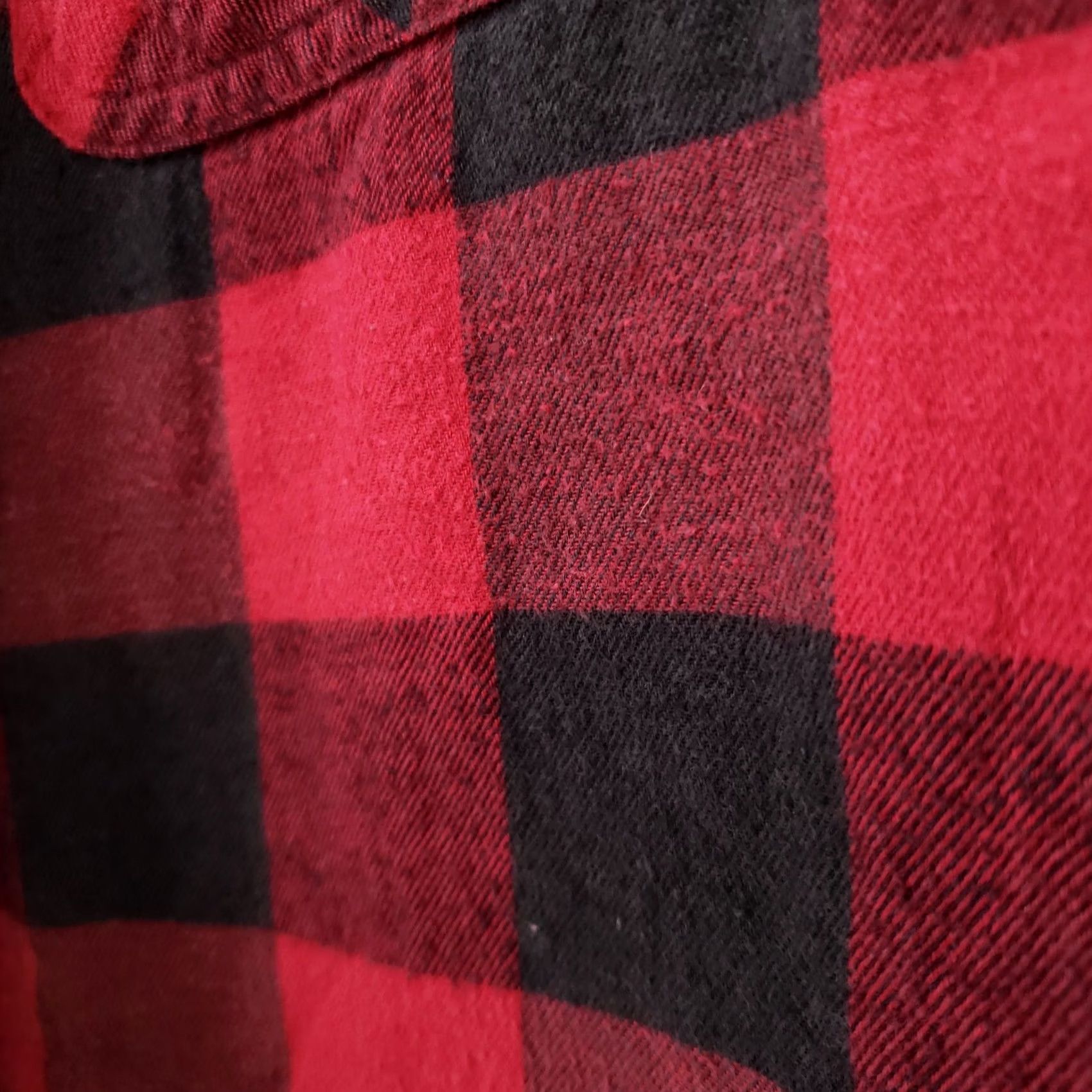 Club Room Club Room Shirt Jacket Mens S Red Plaid Sherpa Lined Button Up Mid-Length Coat Size US S / EU 44-46 / 1 - 4 Thumbnail