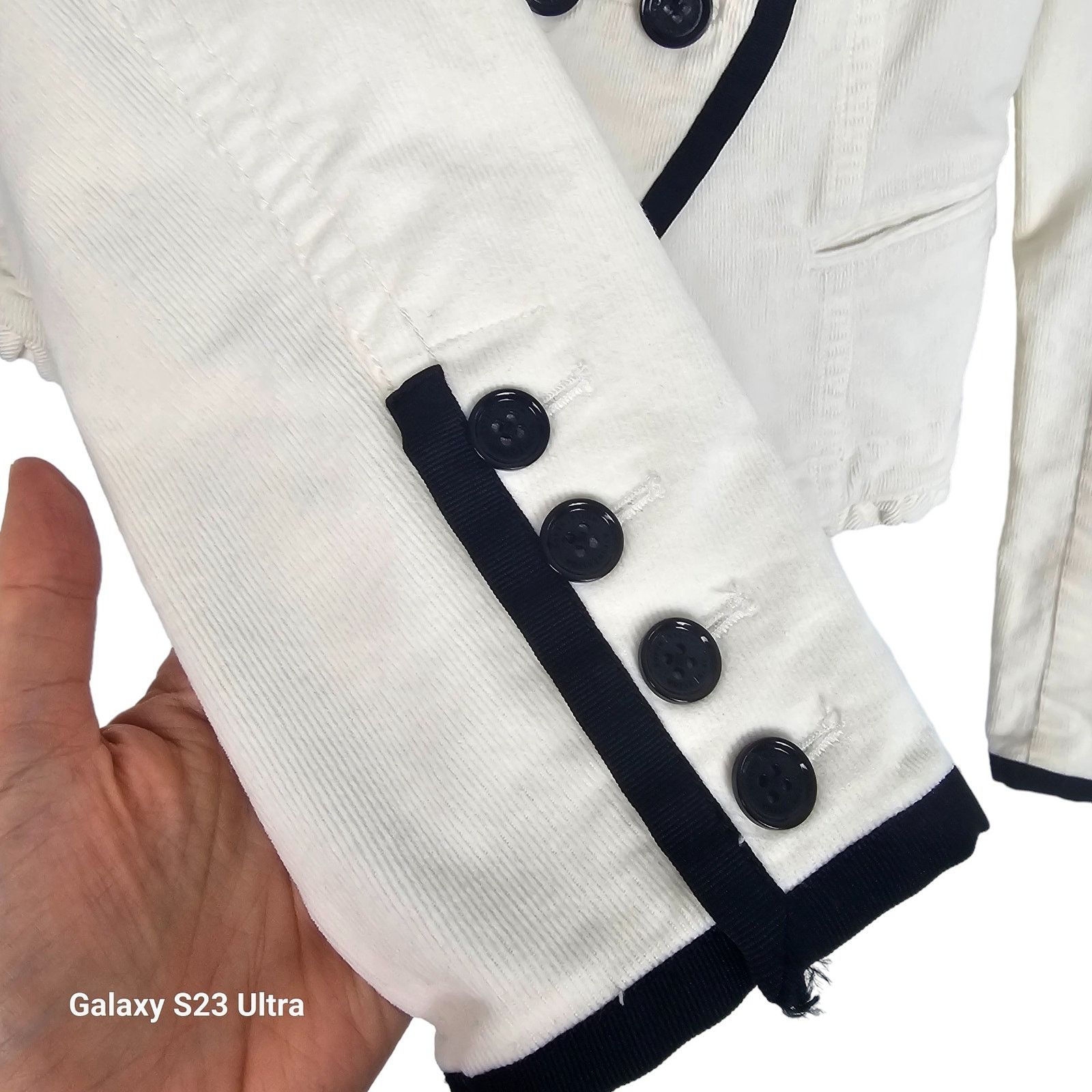 White House Black Market White House Black Market Corduroy Cropped Blazer 4 Classic Size S / US 4 / IT 40 - 4 Thumbnail