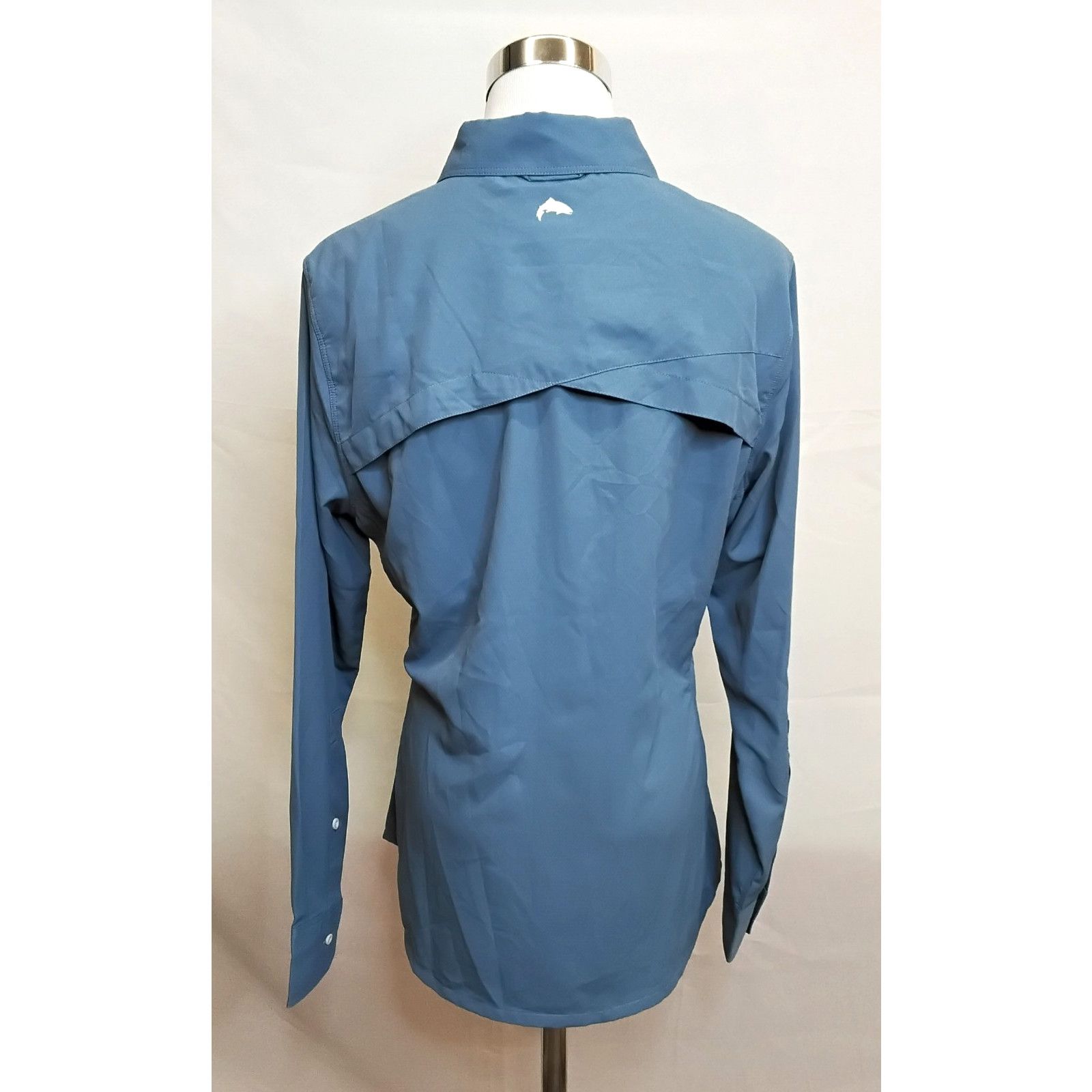 Simms Simms Fishing Isle Shirt Women's M Sky Blue Button Up NWT Size M / US 6-8 / IT 42-44 - 4 Thumbnail