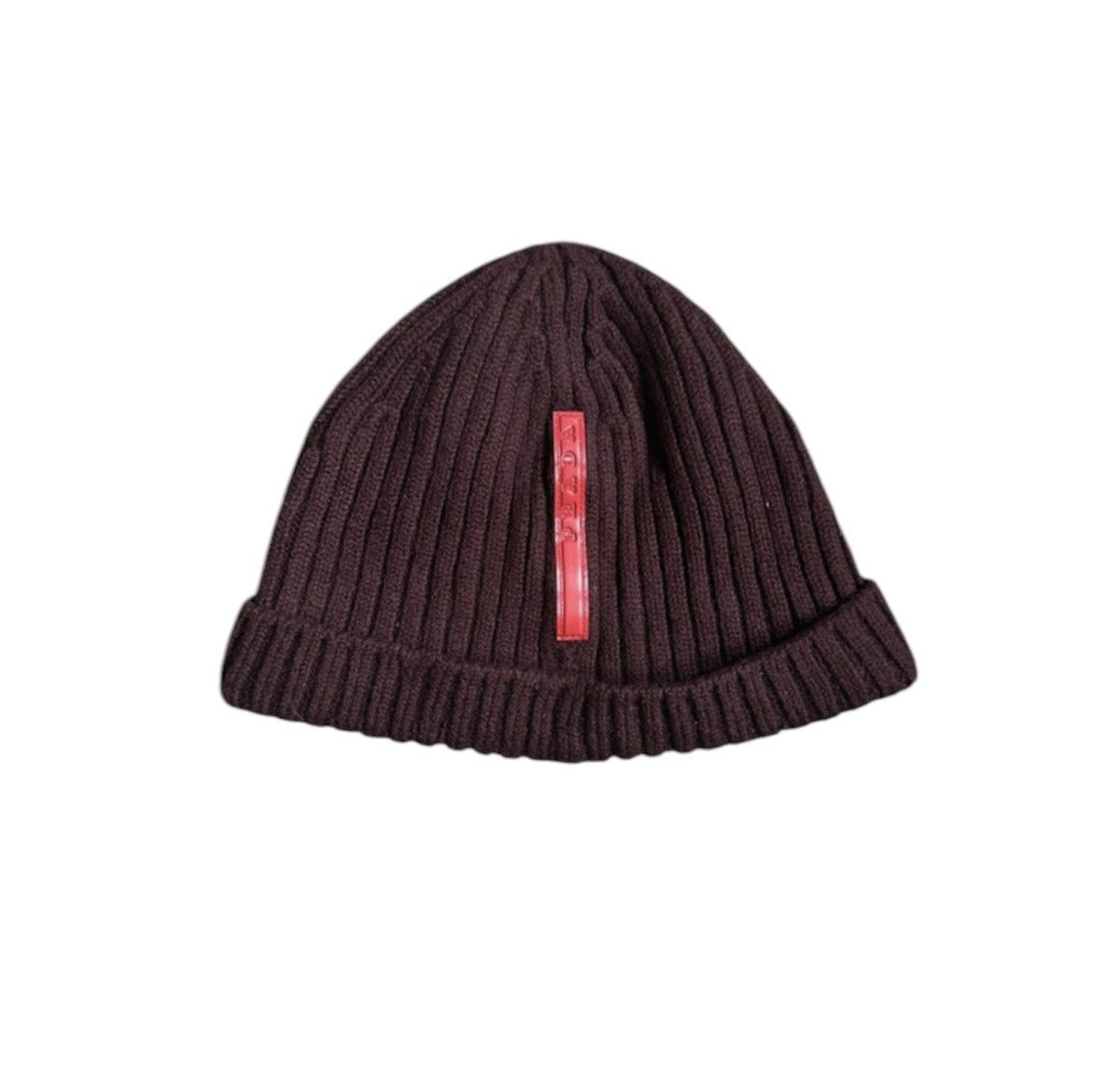 Prada Prada Sport 00s Beanie Wool Hat Red Label Logo | Grailed