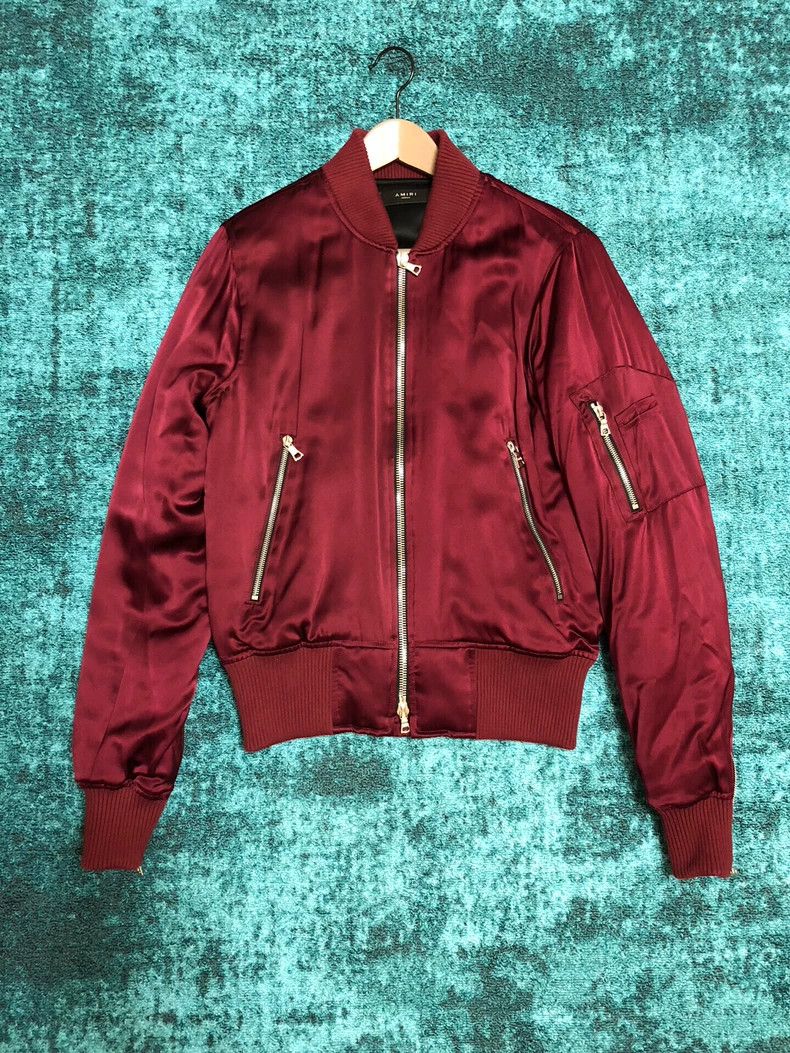 Amiri Amiri MA1 Silk Cotton Bomber Jacket Size US M / EU 48-50 / 2 - 6 Thumbnail