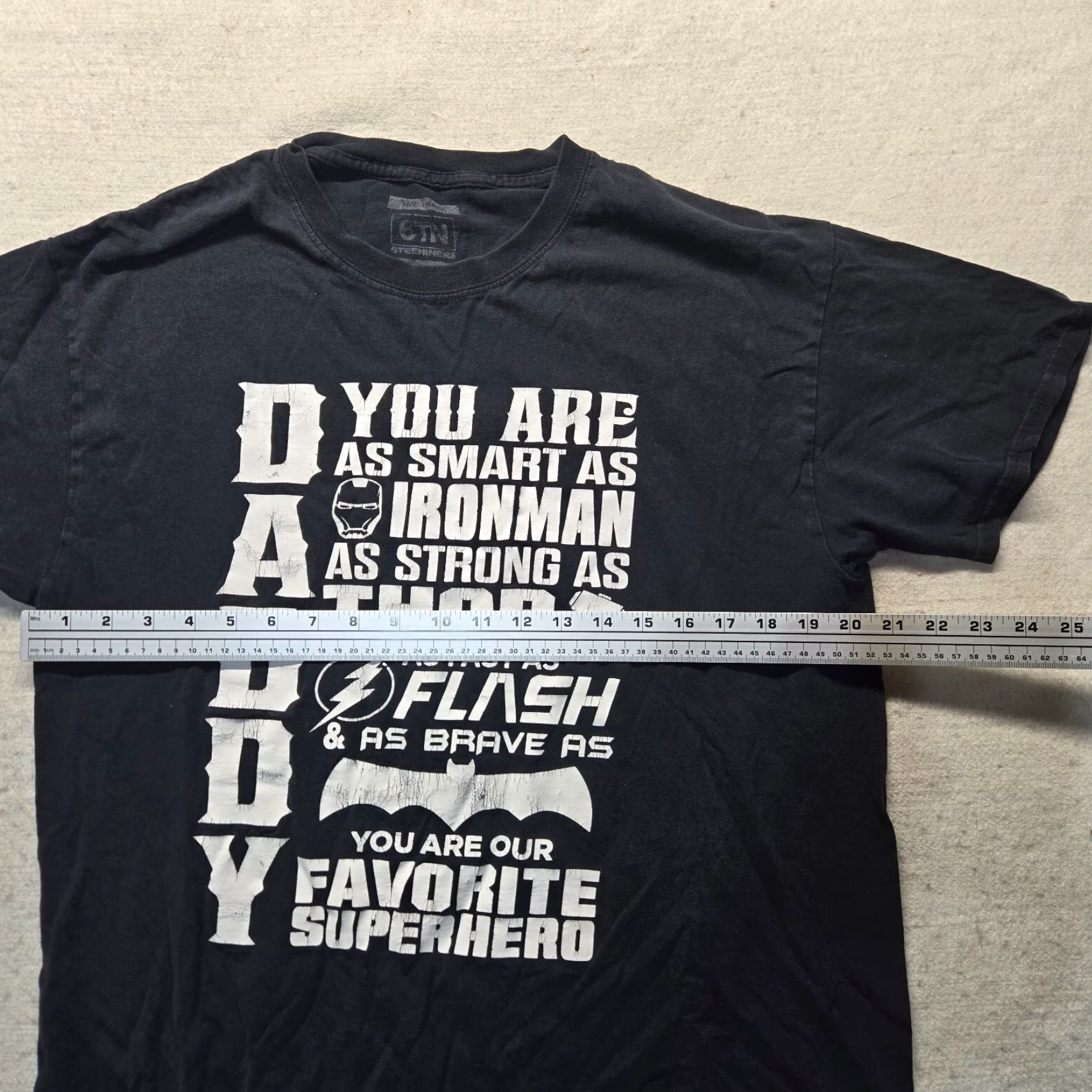 Vintage DADDY Shirt Father's Day Dad Present Gift Comic Men's L Black Size US L / EU 52-54 / 3 - 4 Thumbnail