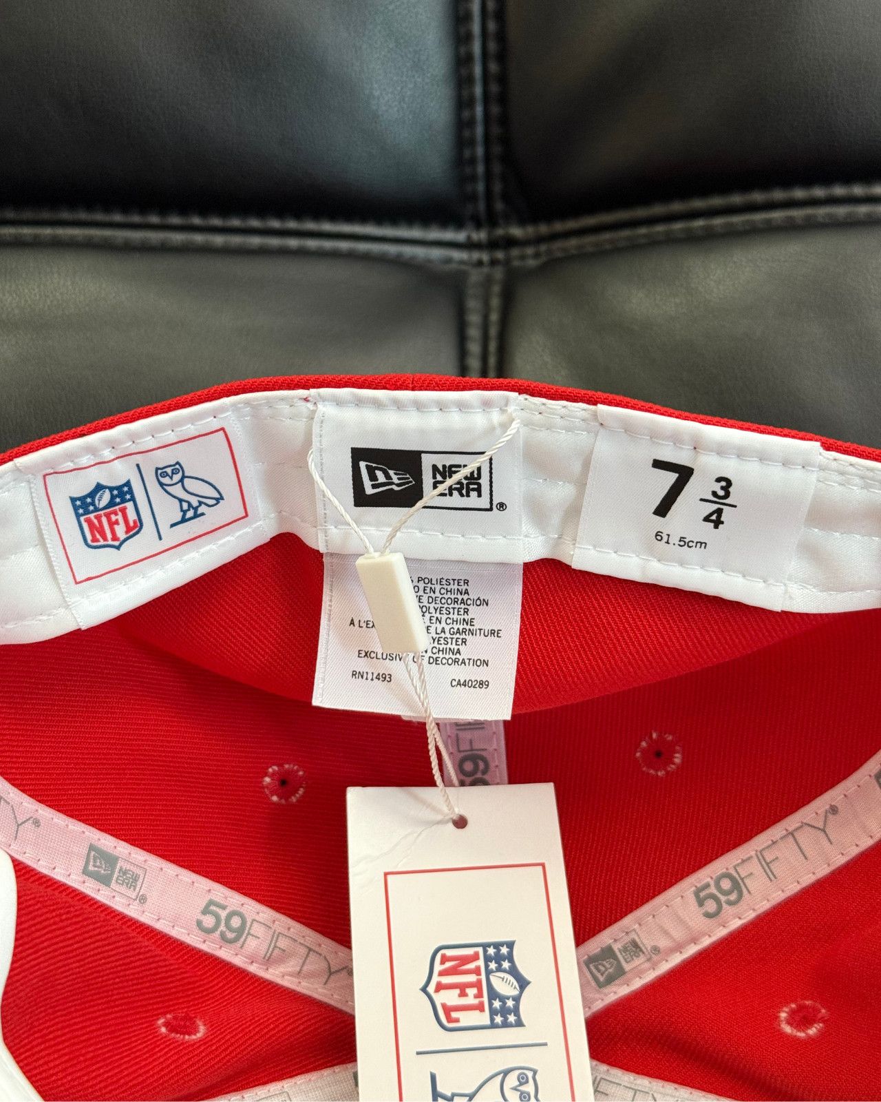 NFL × October's Very Own 7 3/4 - OVO x New Era x NFL Kansas City Chiefs Fitted Hat Size ONE SIZE - 11 Thumbnail