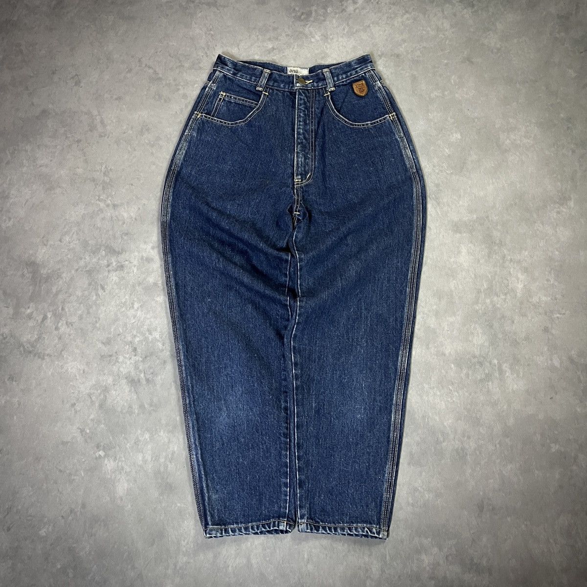 Japanese Brand 2000s D.M.G Japan High Waist Straight Jeans Clean / Baggy Size US 26 / EU 42 - 1 Thumbnail