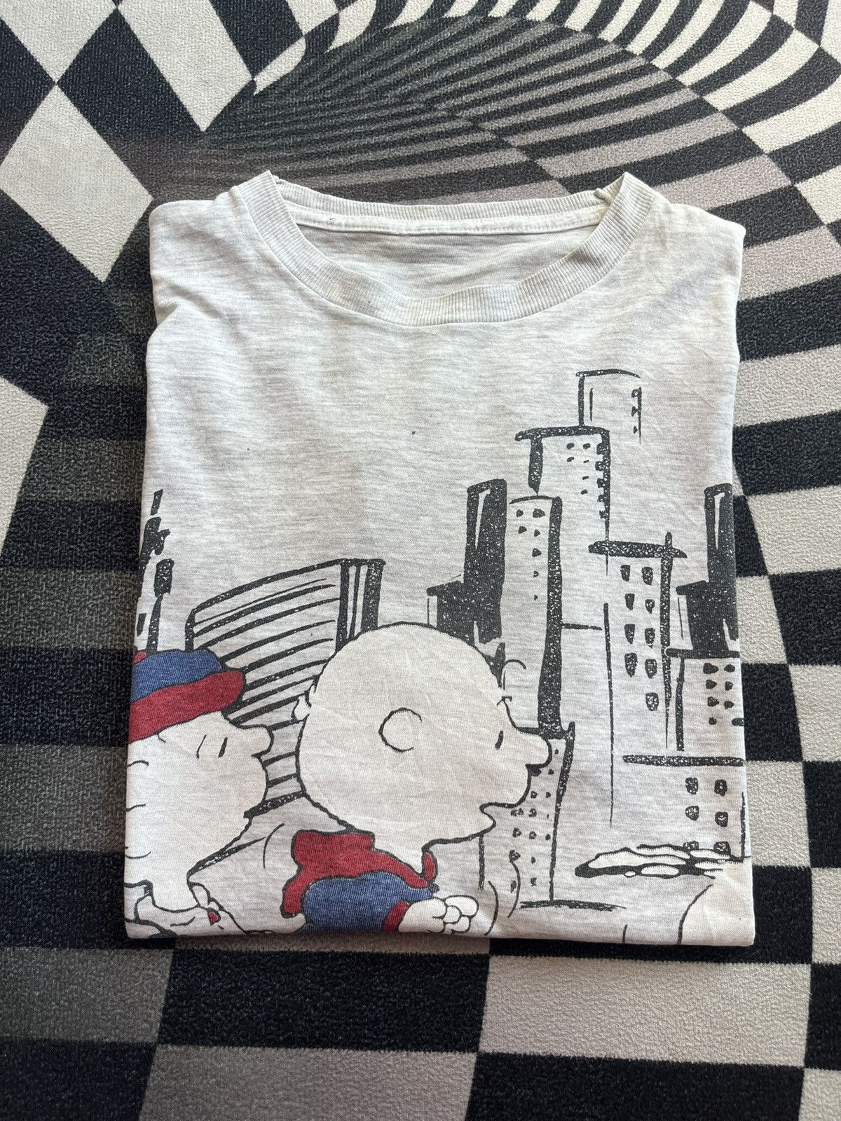 Peanuts Vintage N.Y Marathon The Peanuts&Snoopy 80’s Tshirt Size US M / EU 48-50 / 2 - 1 Thumbnail