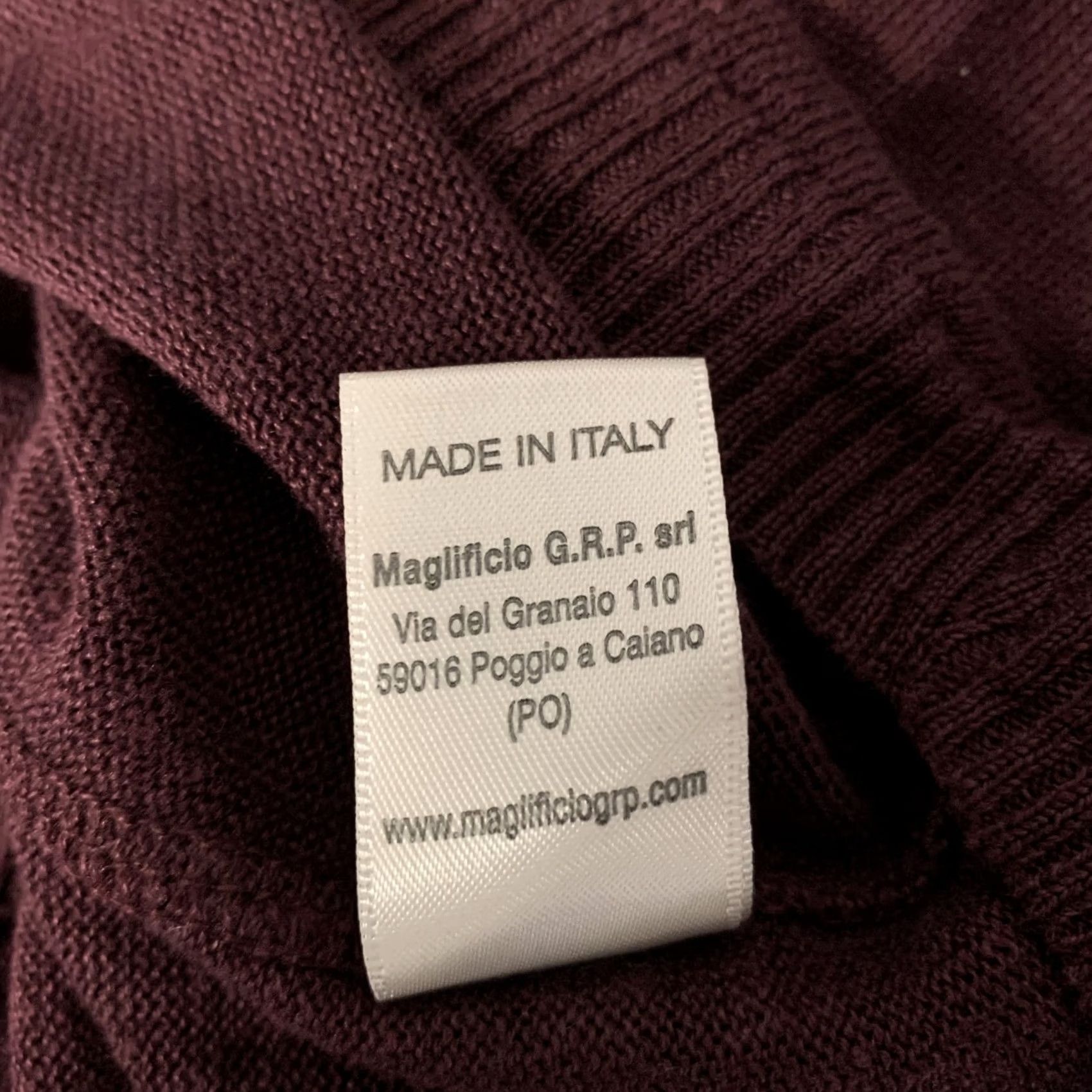 GRP GRP Size L Burgundy Knit Linen Shirt Size US L / EU 52-54 / 3 - 7 Thumbnail