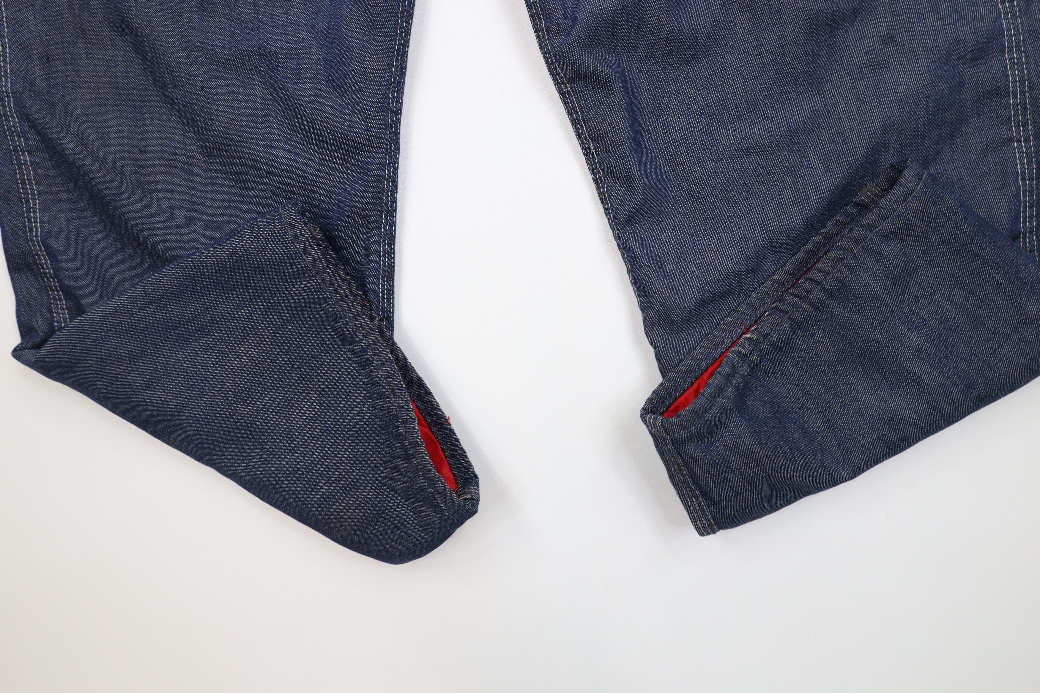 Vintage Vintage 60s 70s Streetwear Quilt Lined Wide Leg Jeans Size US 36 / EU 52 - 7 Thumbnail
