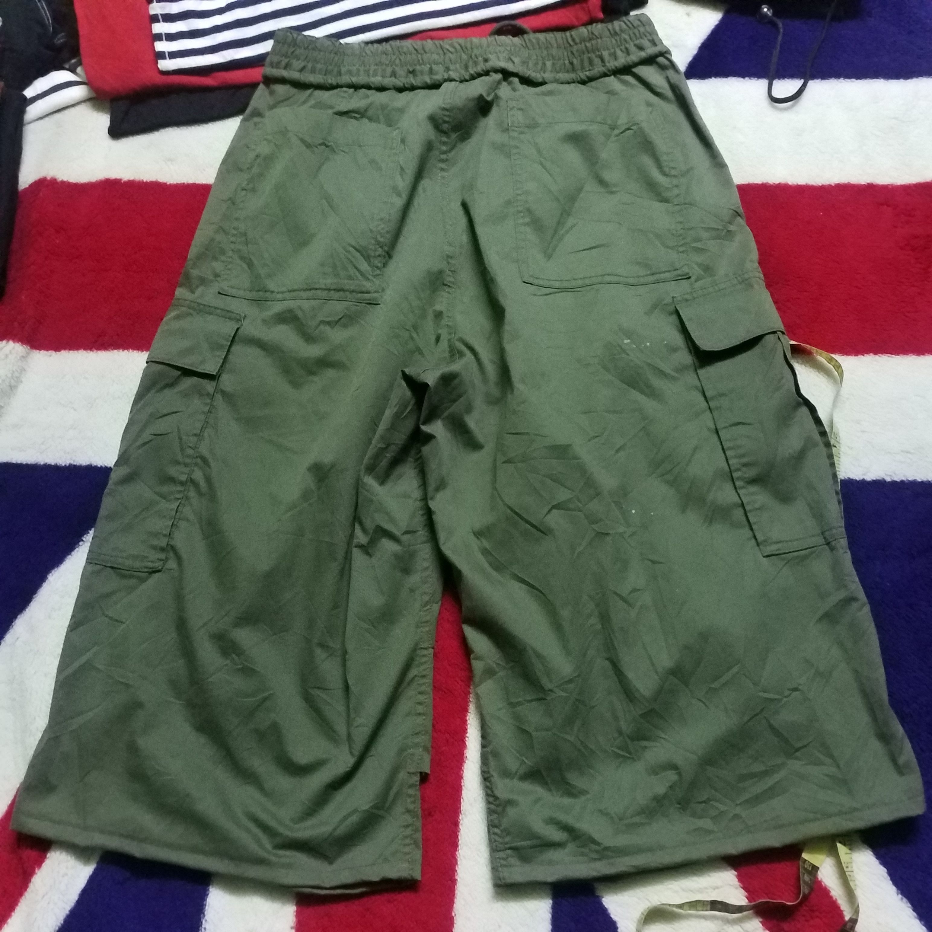 GU GU CARGO BAGGY ARMY GREEN Size US 35 - 5 Thumbnail