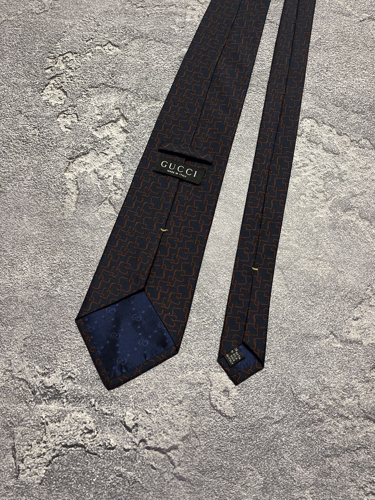 Gucci Gucci Monogram Silk Tie Size ONE SIZE - 3 Thumbnail