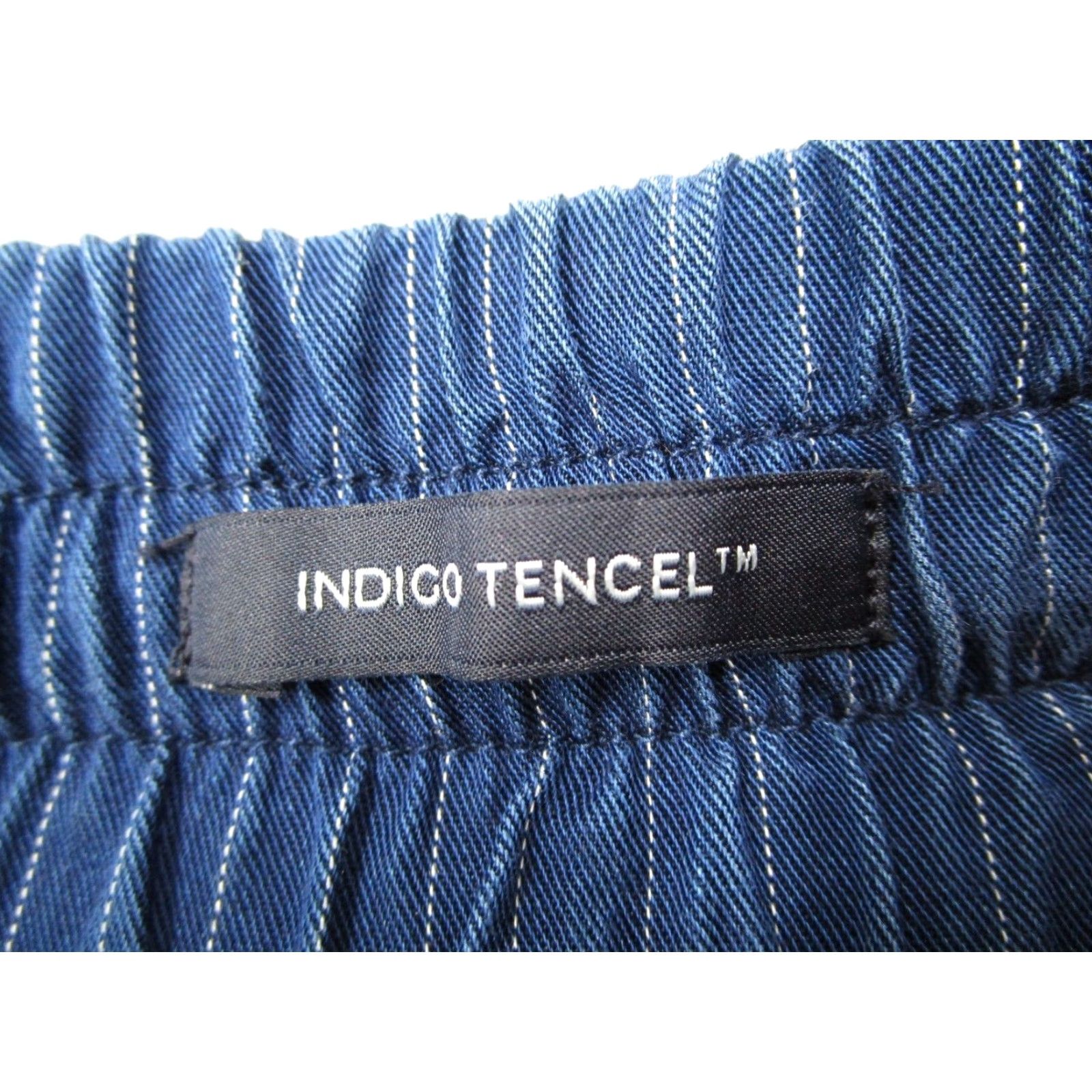Scotch & Soda SCOTCH & SODA Shorts Mens Small Blue Indigo Tencel 6" Casual Travel Beach Bohemian City Skater — Drawstring Pockets 6 in Inseam Logo | Regular Fit Size US 29 - 4 Thumbnail