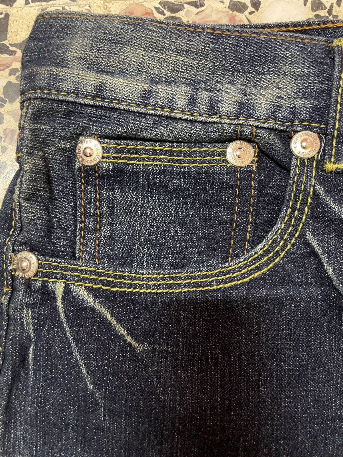 Christian Audigier × Ed Hardy Y2K Ed Hardy by Christian Audigier Designer Embroidery Denim Size US 32 / EU 48 - 10 Thumbnail