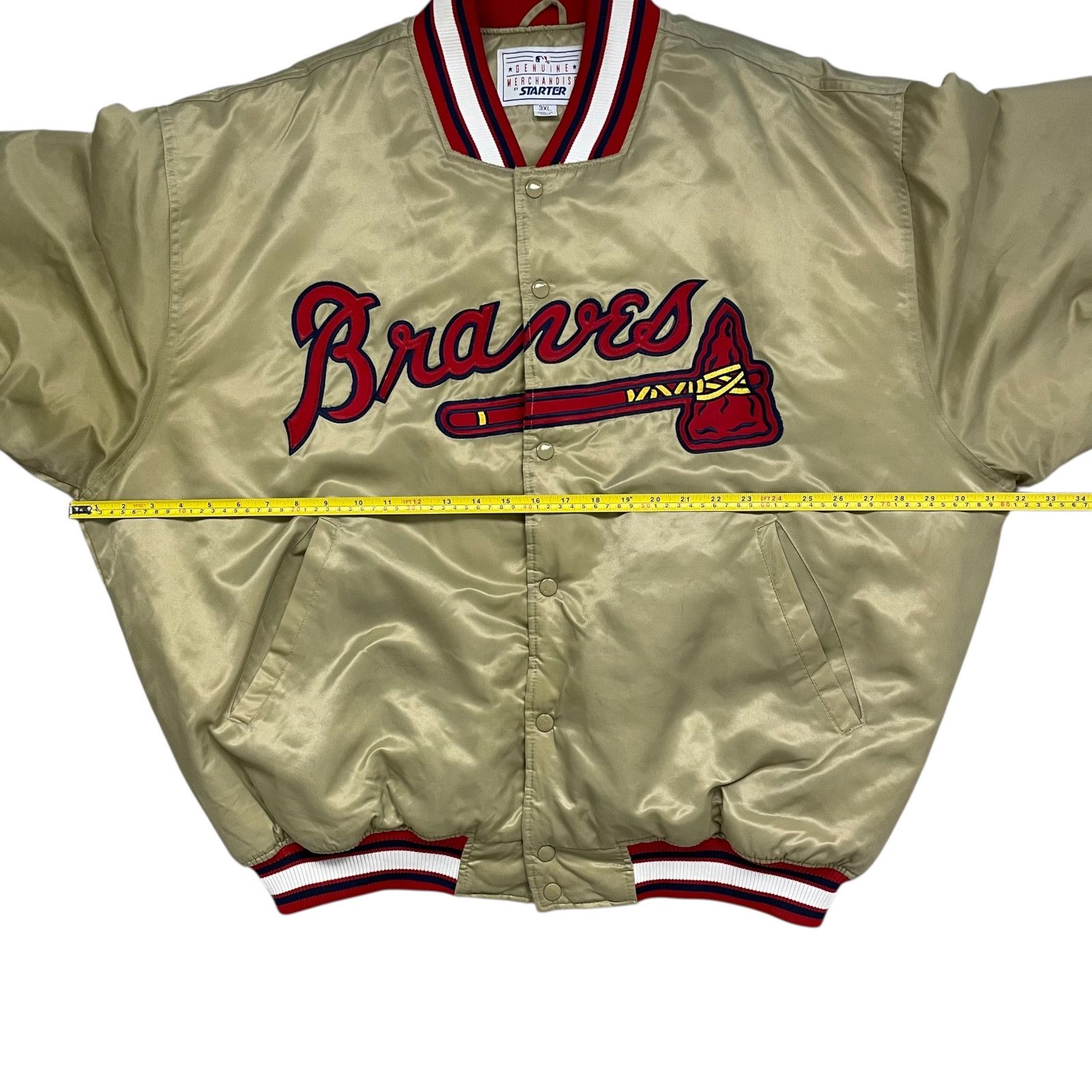 MLB RARE VTG 90s ATLANTA BRAVES STARTER SATIN BOMBER JACKET 3XL Size US XXL / EU 58 / 5 - 11 Thumbnail