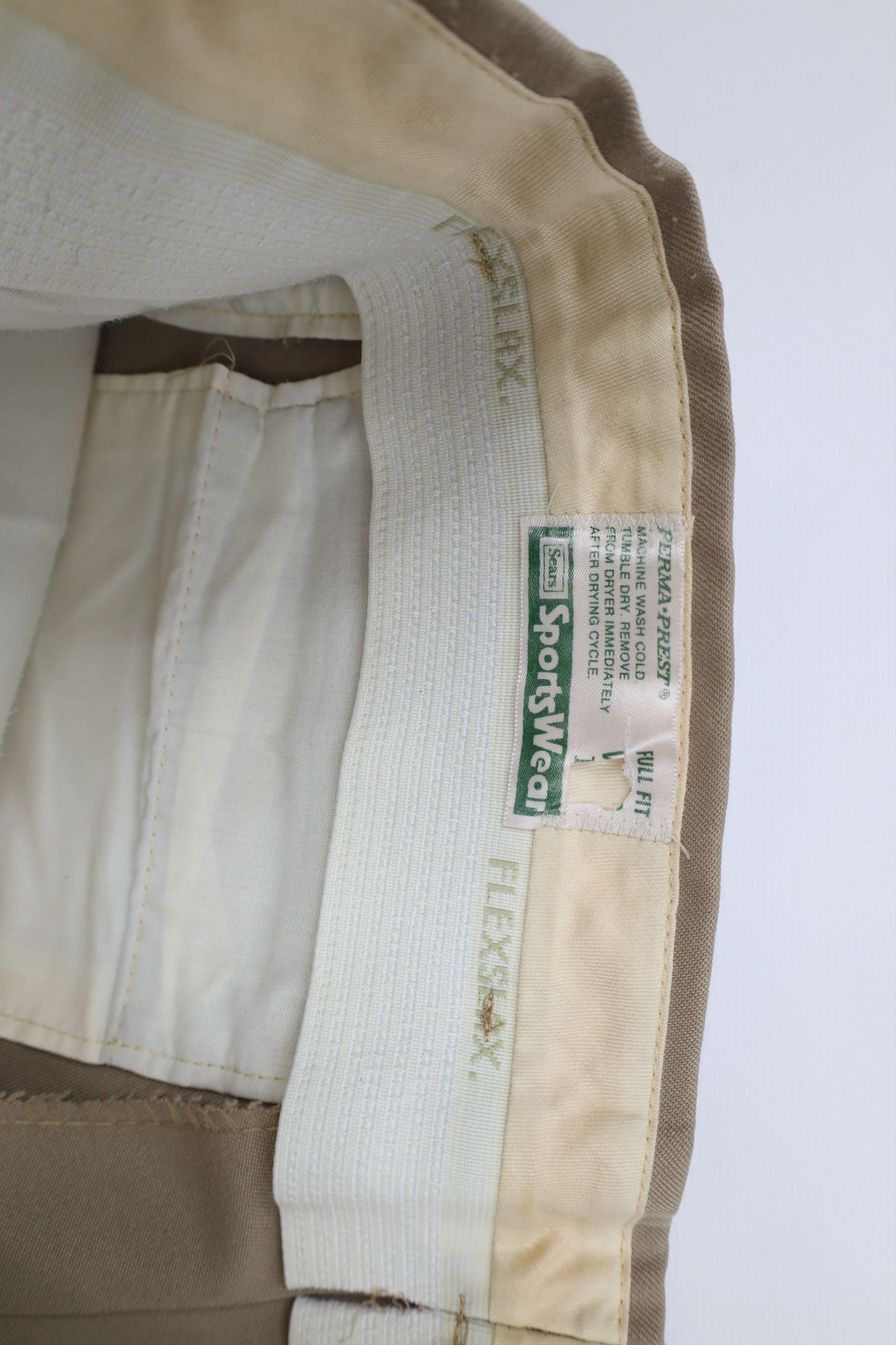 Vintage Vintage 70s Streetwear Flared Wide Leg Chino Pants Beige USA Size US 34 / EU 50 - 7 Thumbnail