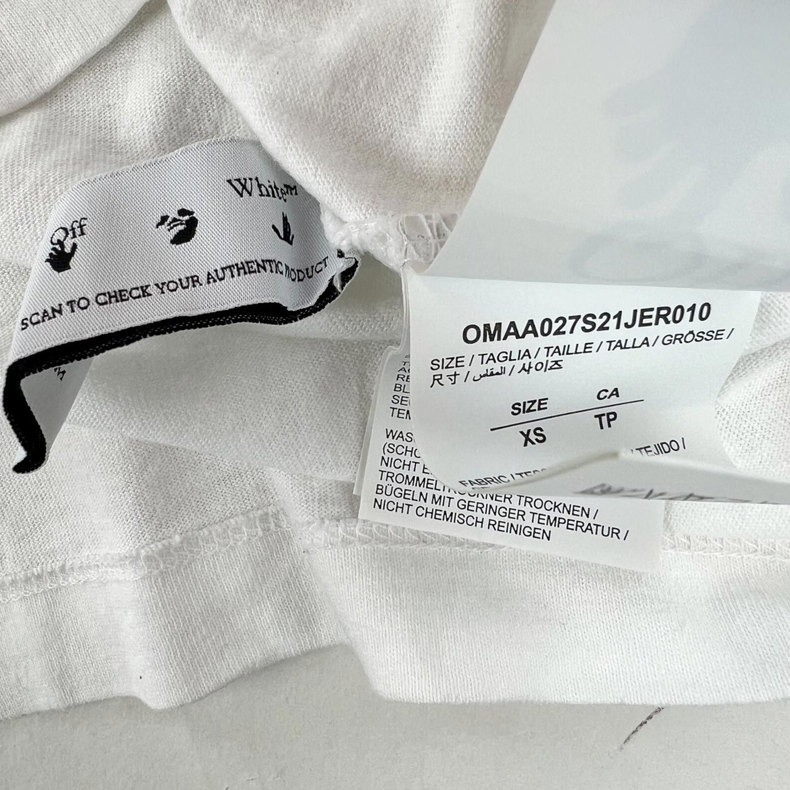 Off-White Off-White Sprayed Caravaggio White T Shirt Size US XS / EU 42 / 0 - 6 Thumbnail