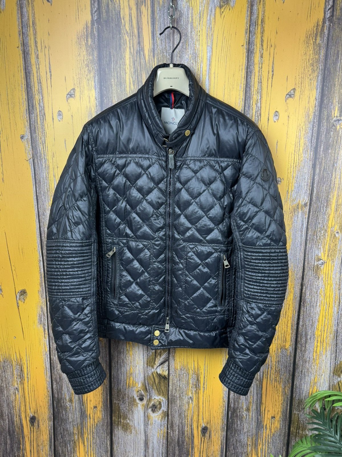 Moncler Moncler Aristide Down Puffer Biker Bomber Jacket Vintage Size US L / EU 52-54 / 3 - 12 Thumbnail