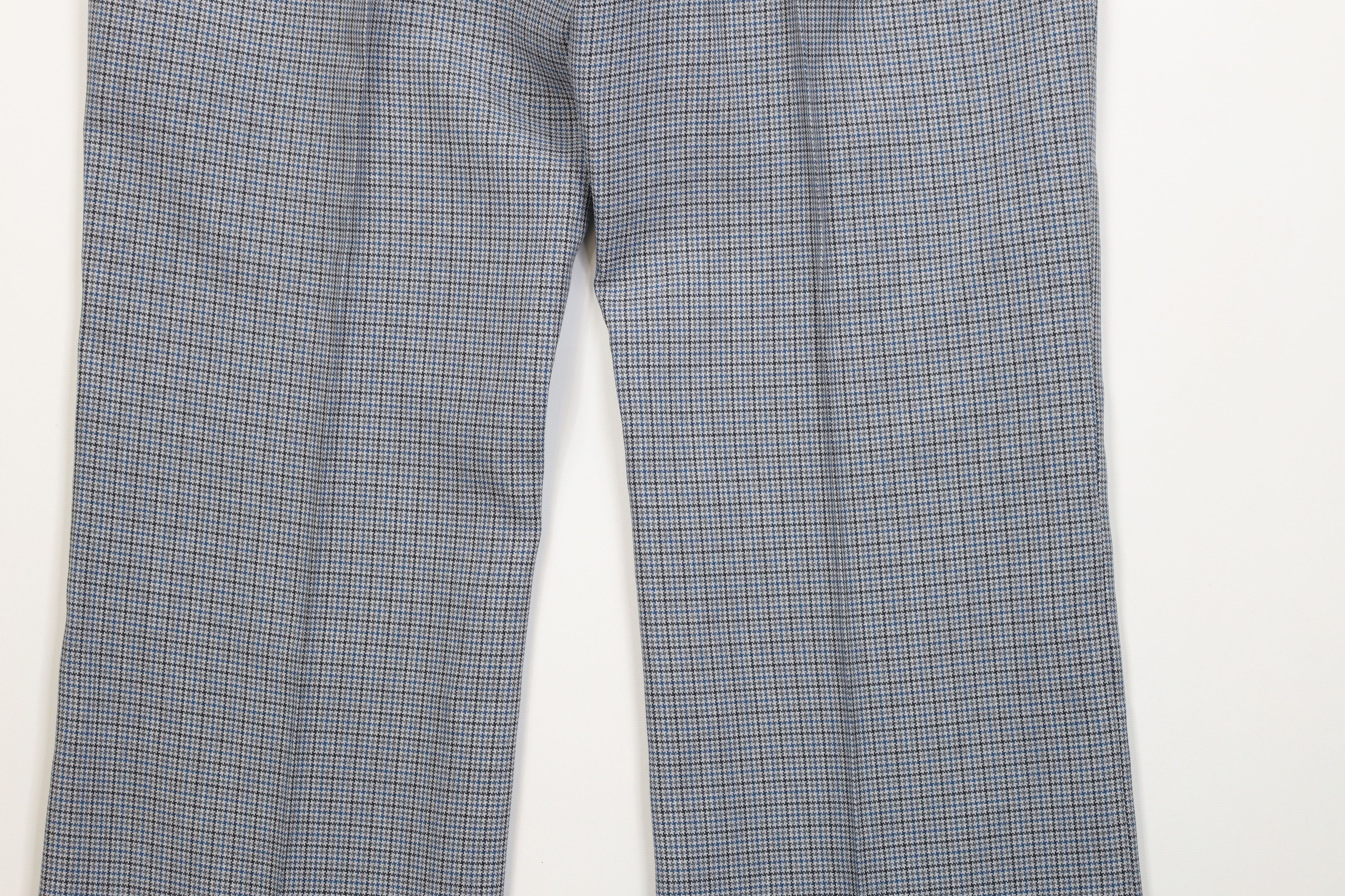 Vintage Vintage 70s Knit Flared Wide Leg Chino Pants Houndstooth USA Size US 34 / EU 50 - 12 Thumbnail