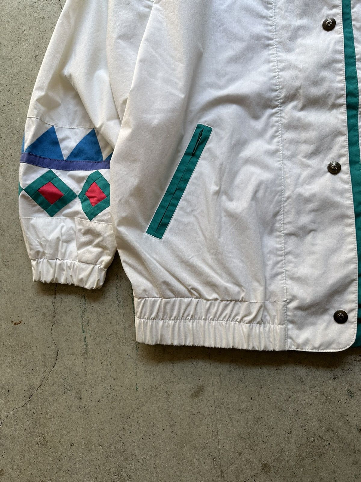 London Fog Y2K Vintage White London Fog Aztec design Jacket Size US L / EU 52-54 / 3 - 3 Thumbnail