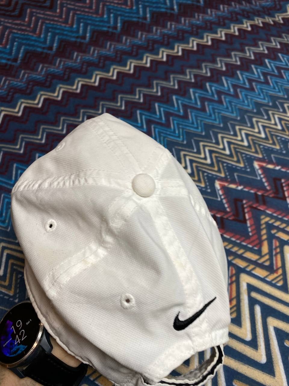 Nike Hats white Vintage Nike big logo Cap Y2K streetwear Size ONE SIZE - 7 Thumbnail