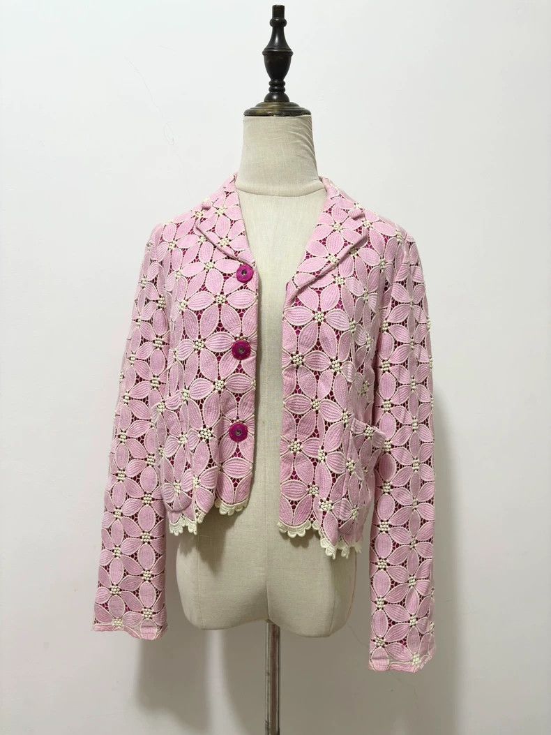Comme des Garcons Comme Des Garcons LPink retro floral suit 2502-Nextarrow Size L / US 10 / IT 46 - 1 Thumbnail