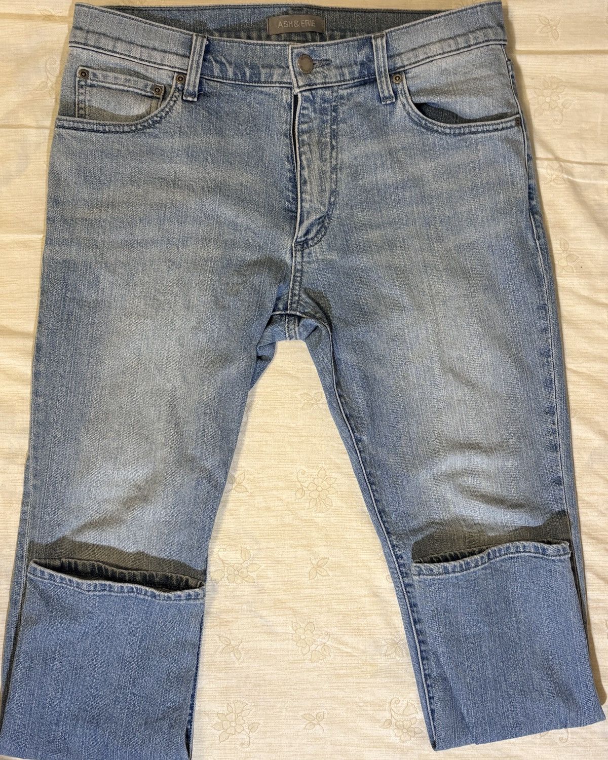Vintage Ash&Anvil Blue Denim Jeans in Light Wash 27” inseam Size US 31 - 2 Thumbnail