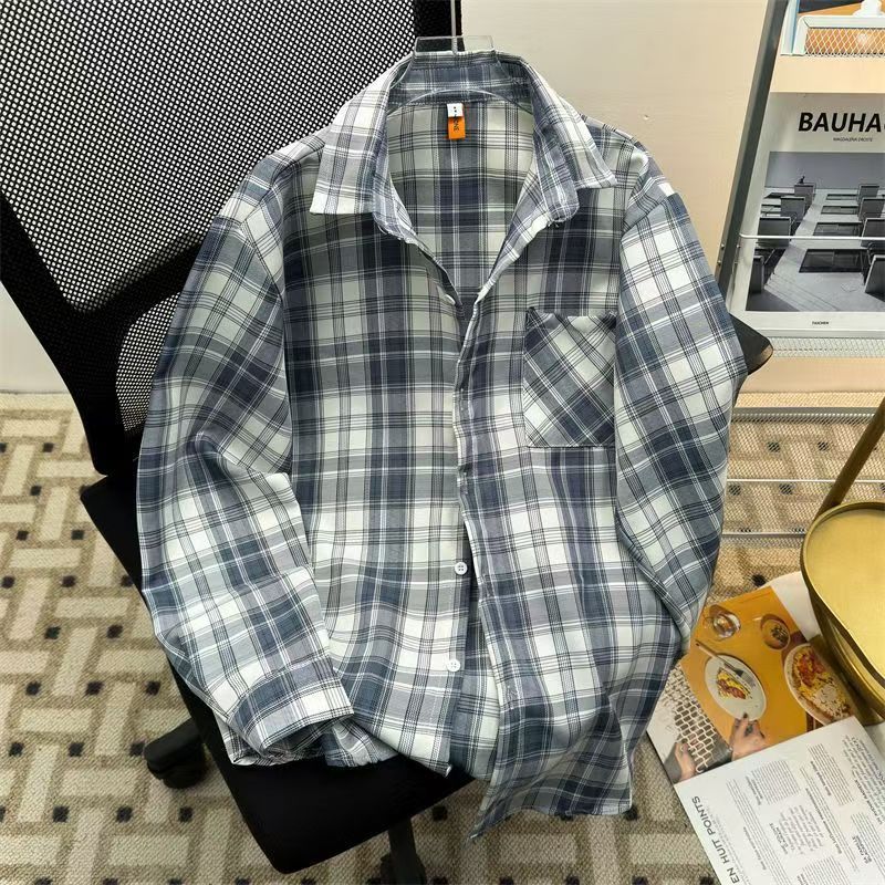 Vintage Blue & White Plaid Lightweight Shirt Size M Size US M / EU 48-50 / 2 - 3 Thumbnail
