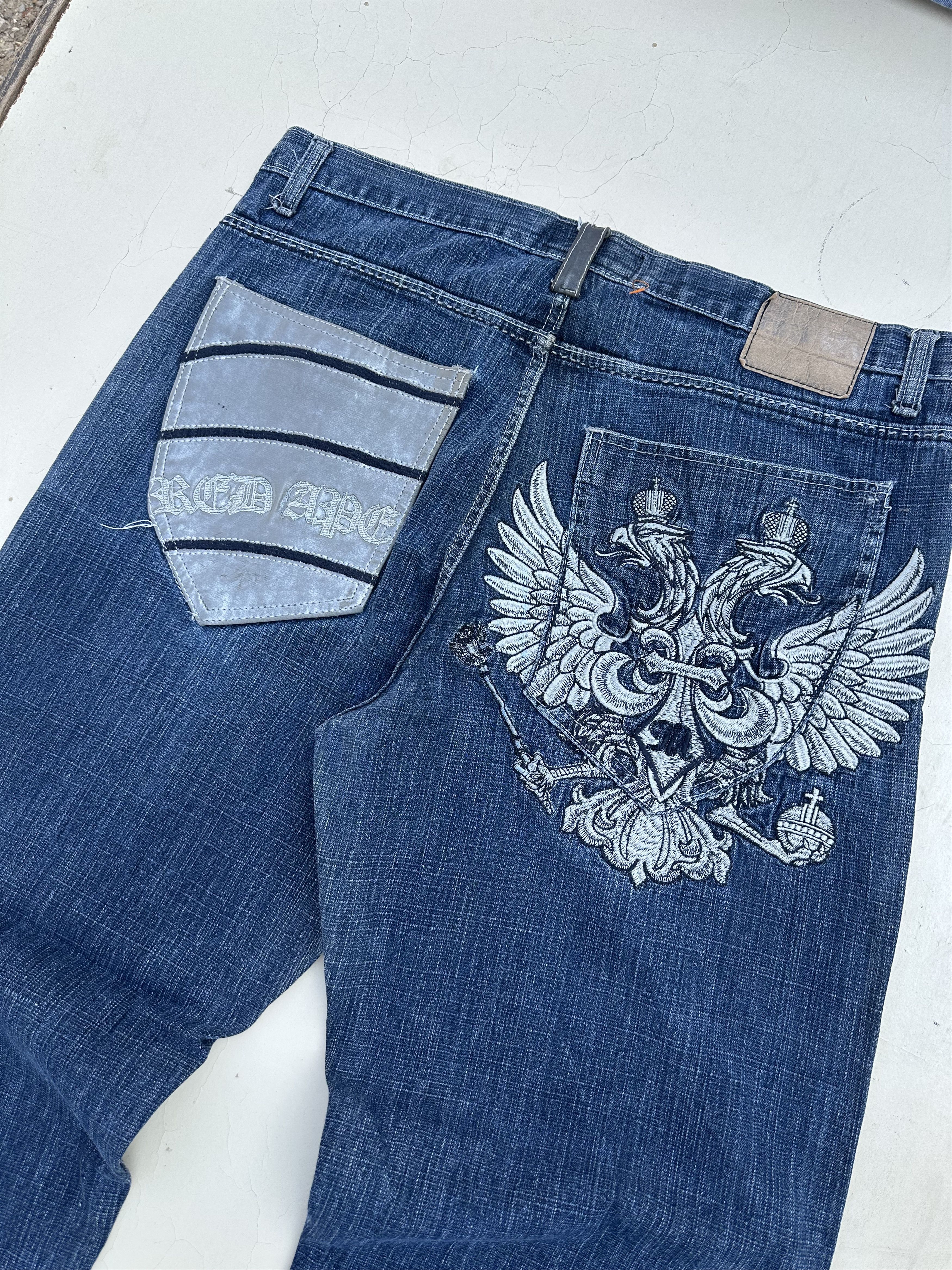 Other Red ape embroidery jeans 38*32 Size US 38 / EU 54 - 3 Thumbnail