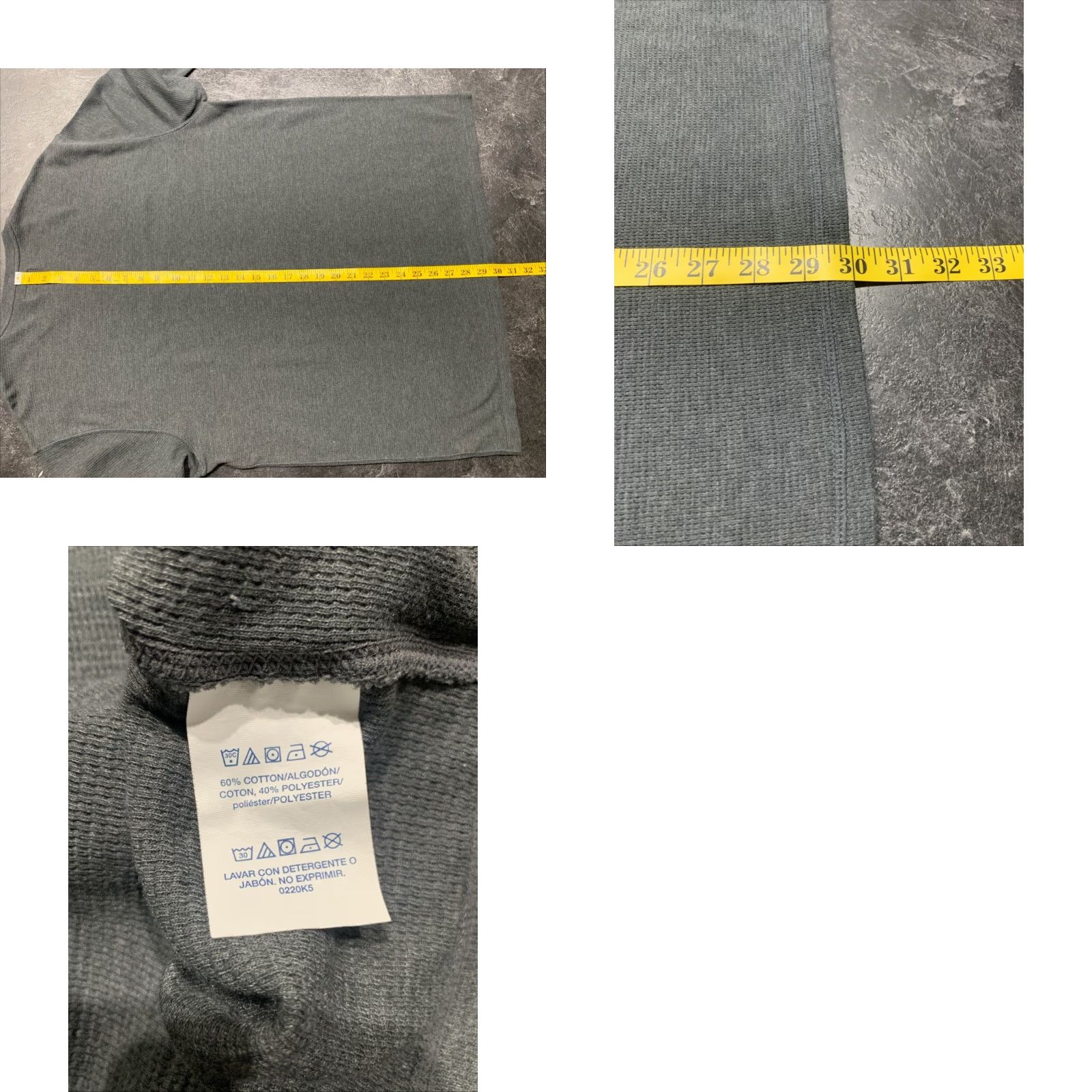 Polo Ralph Lauren Polo Ralph Lauren Thermal Shirt Men 2XL Long Sleeve Cotton Waffle Knit Gray Classic Size US XXL / EU 58 / 5 - 8 Thumbnail