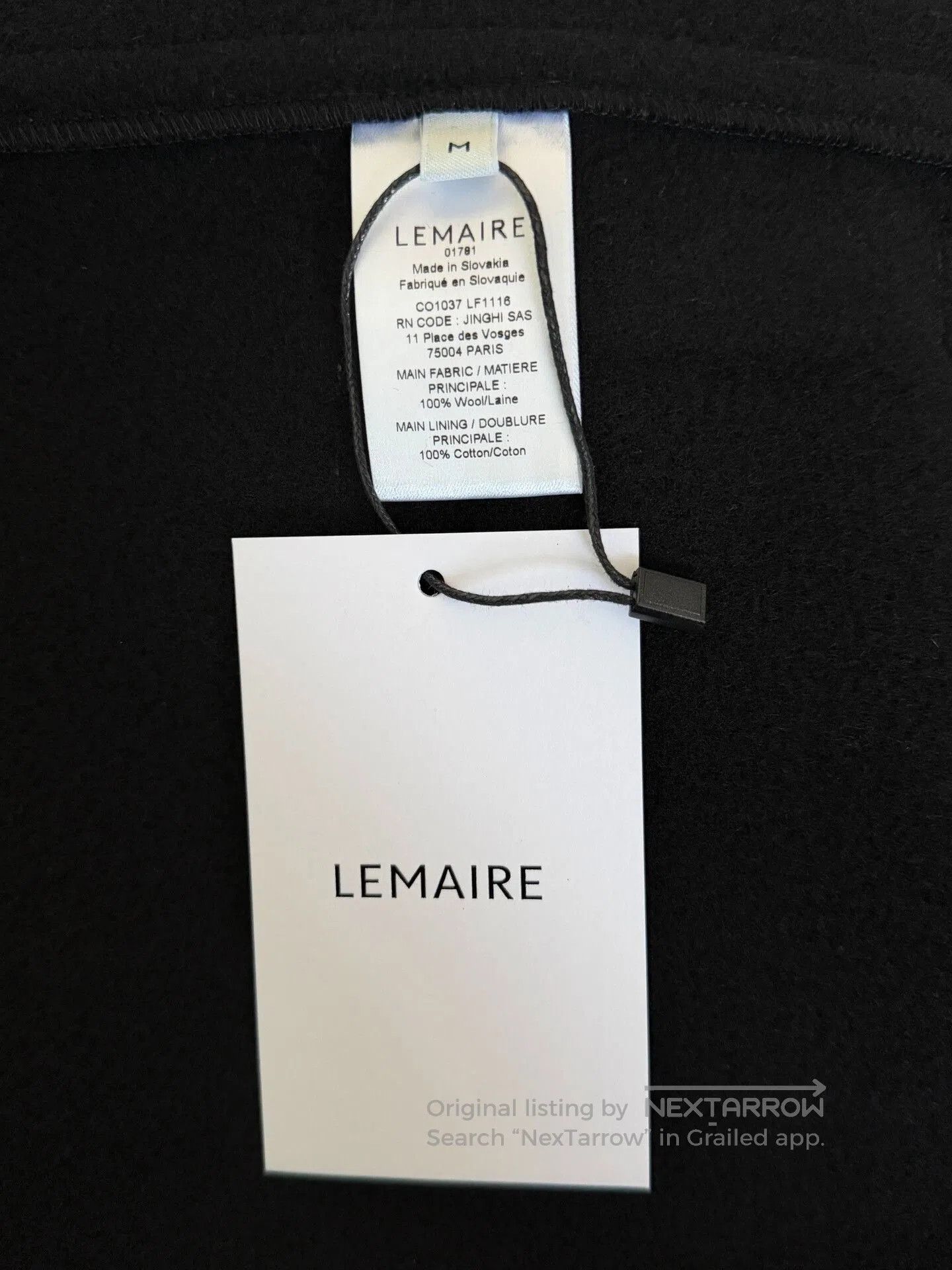 Lemaire black wool long coat by Lemaire. Size US M / EU 48-50 / 2 - 7 Thumbnail