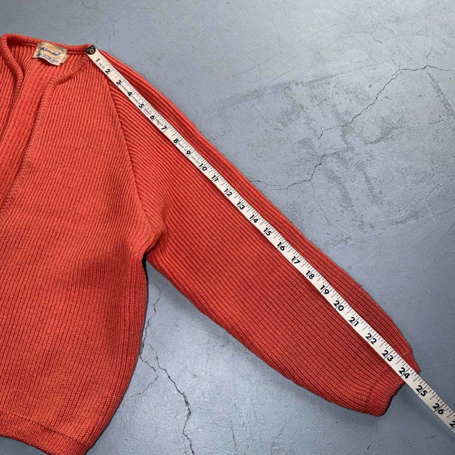 Vintage VINTAGE Kandel Oregon Woolen Mills Open Front Wool Sweater Cardigan Rockabilly L 50s Size L / US 10 / IT 46 - 4 Thumbnail