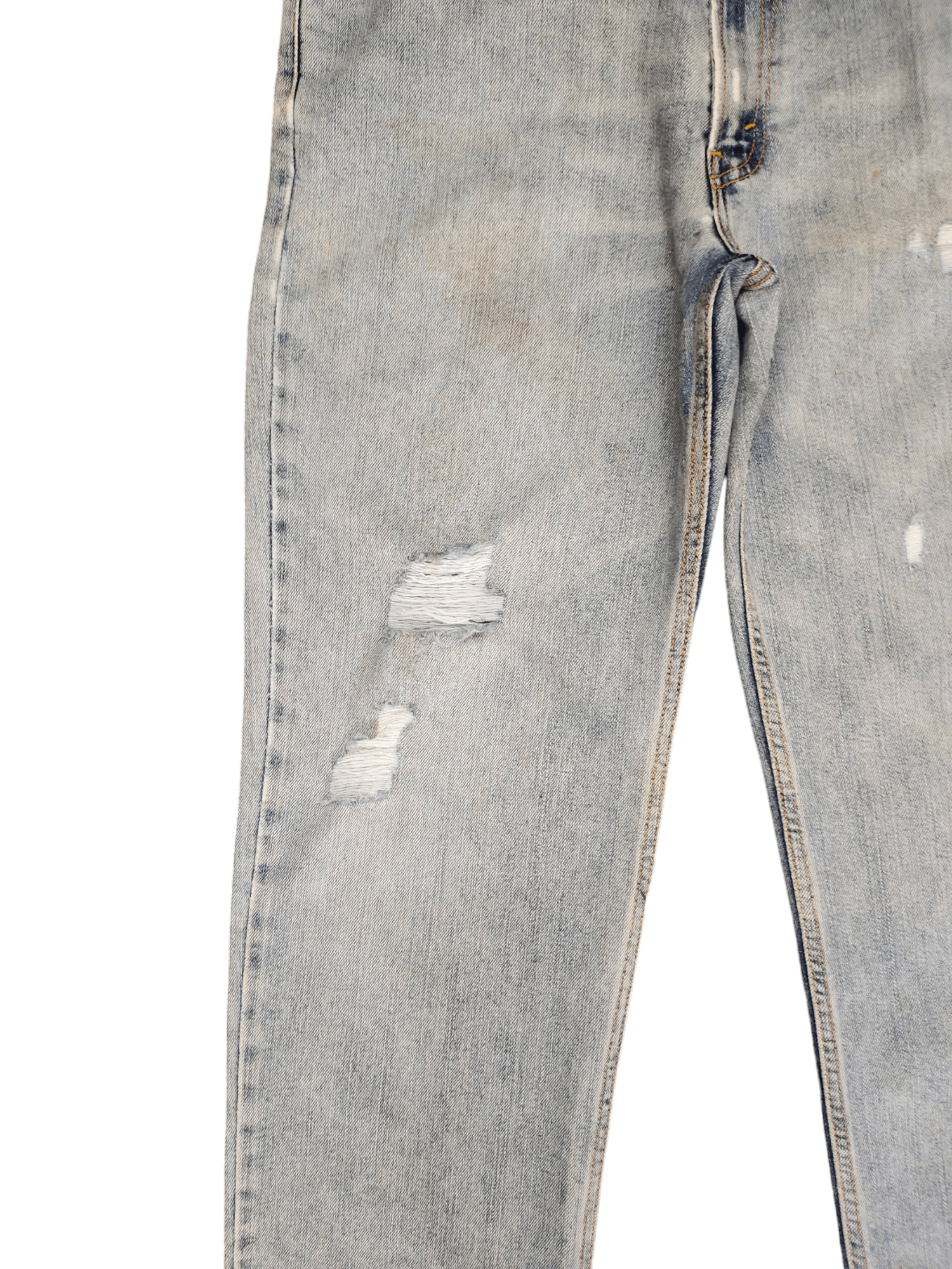 Levi's Vintage Levis 550 Light Wash Rusty Distressed Denim Jeans Size US 36 / EU 52 - 9 Thumbnail
