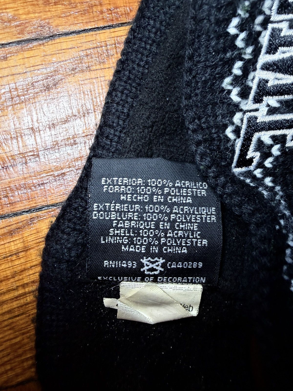 Supreme Supreme x New Era FW18 Big Logo Knit Headband Black Size ONE SIZE - 3 Thumbnail