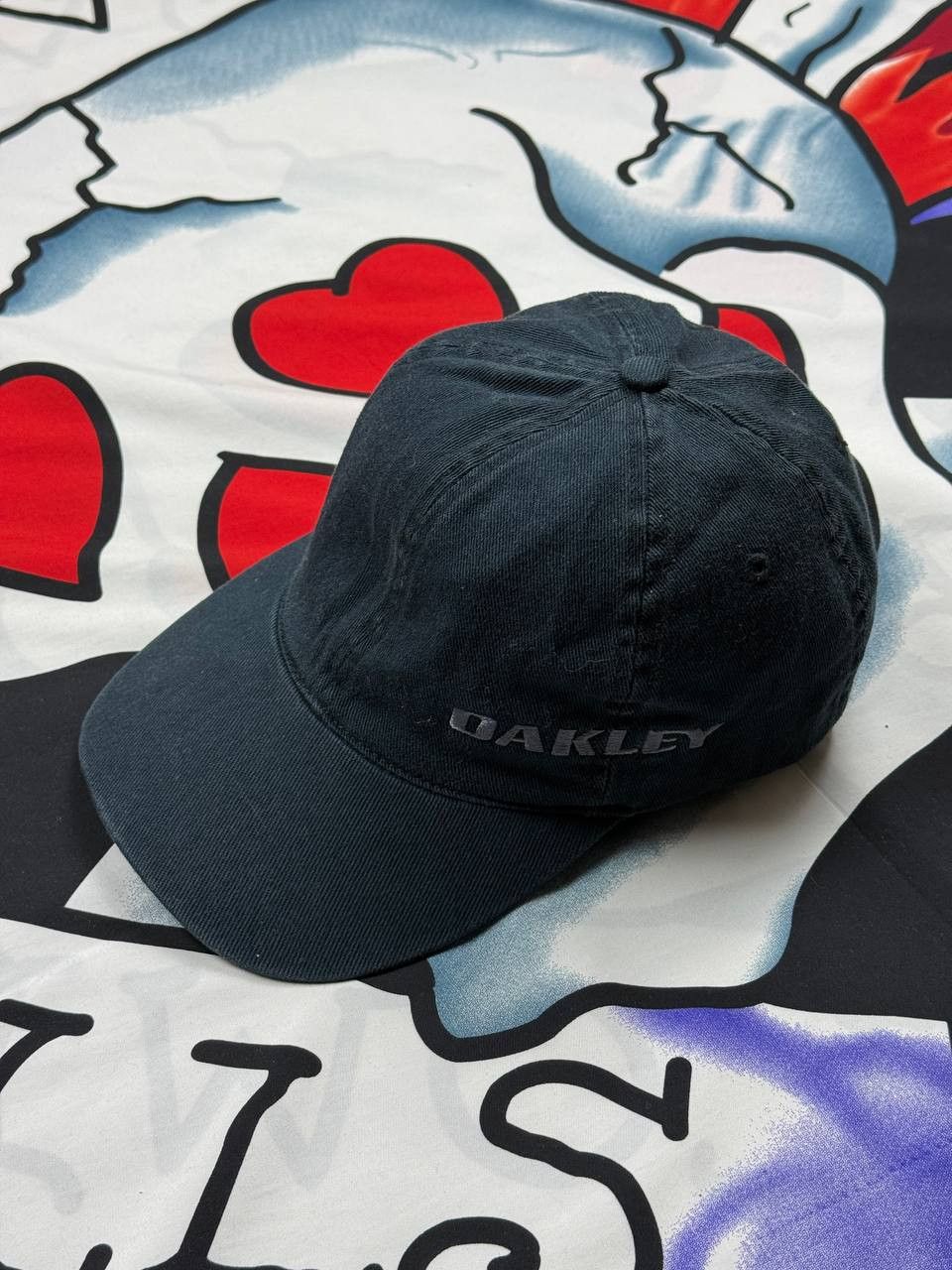 Oakley × Vintage Vintage 90s Black Oakley Software Hat Cap Made in