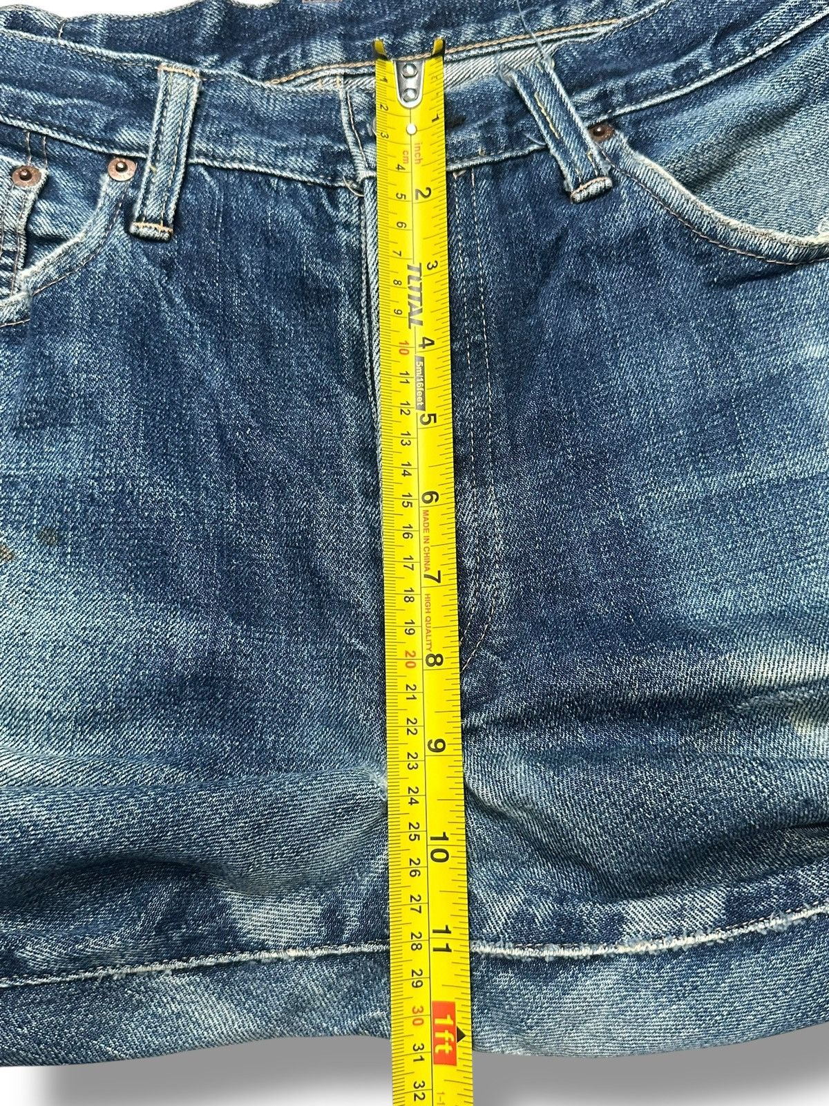 Johnbull Johnbull Vintage Selvedge Distressed Ripped Jeans With Faded Size US 32 / EU 48 - 21 Thumbnail