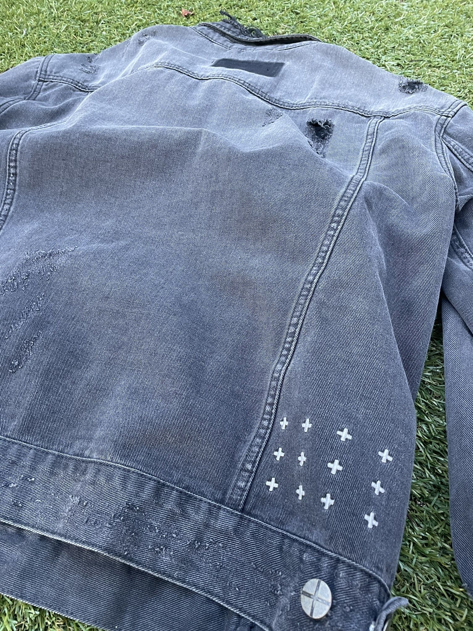 Ksubi Ksubi Oversized Denim Jacket Black Crow Trashed Size Small Size US S / EU 44-46 / 1 - 7 Thumbnail