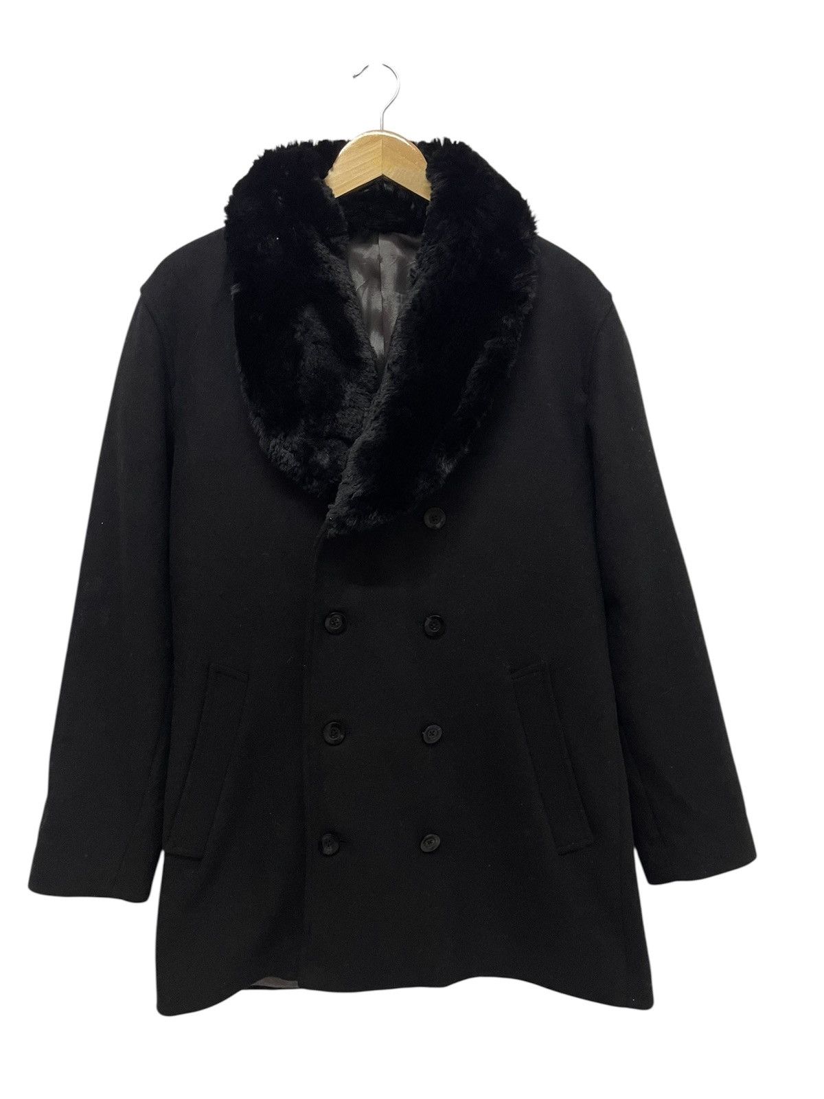 NO ID Vintage NO ID Faux Fur Double Breast Coat Size US M / EU 48-50 / 2 - 1 Thumbnail