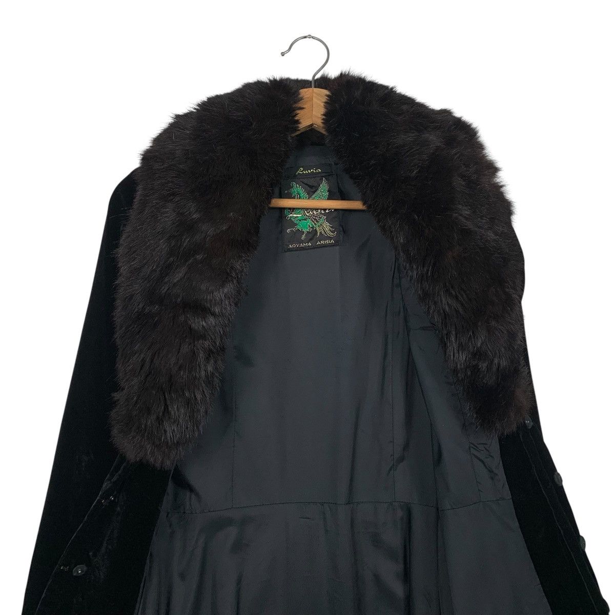 Other Luvia By Aoyama Arisa Faux Fur Velvet Coat Size S / US 4 / IT 40 - 12 Thumbnail