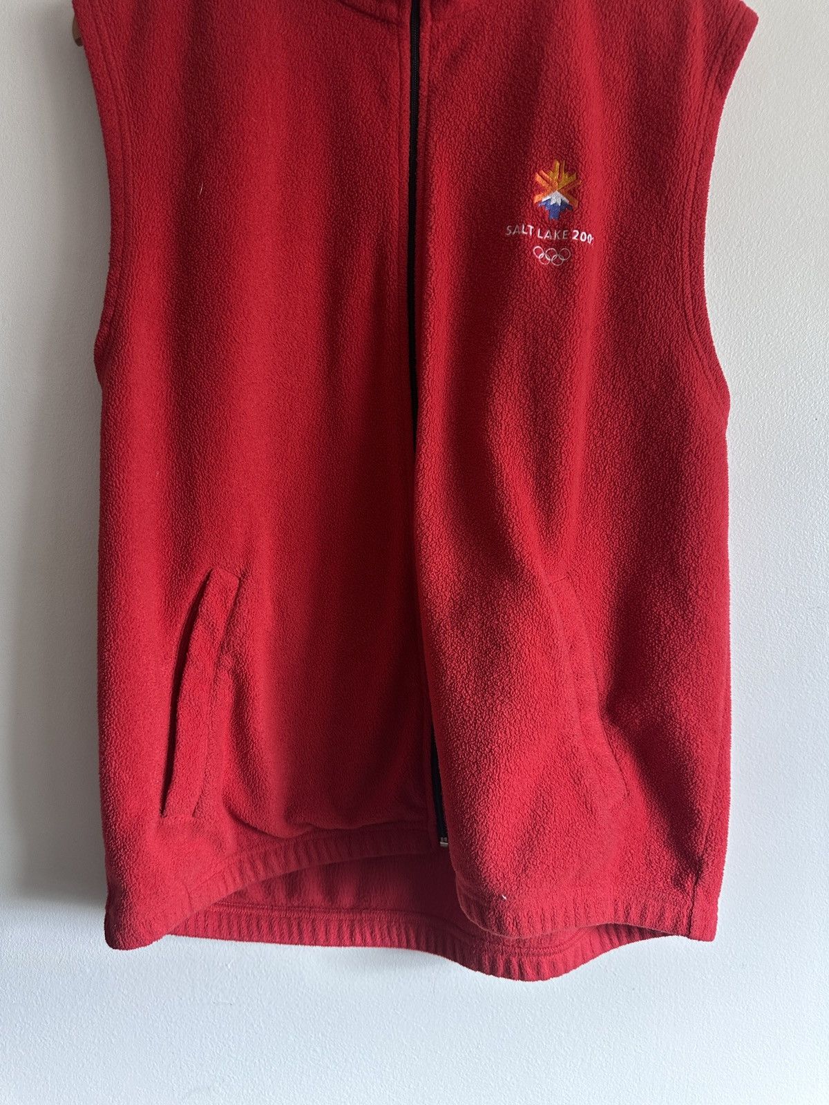 Nike × Vintage Vintage 2002 Salt Lake City Olympics Fleece Vest Size US L / EU 52-54 / 3 - 3 Thumbnail