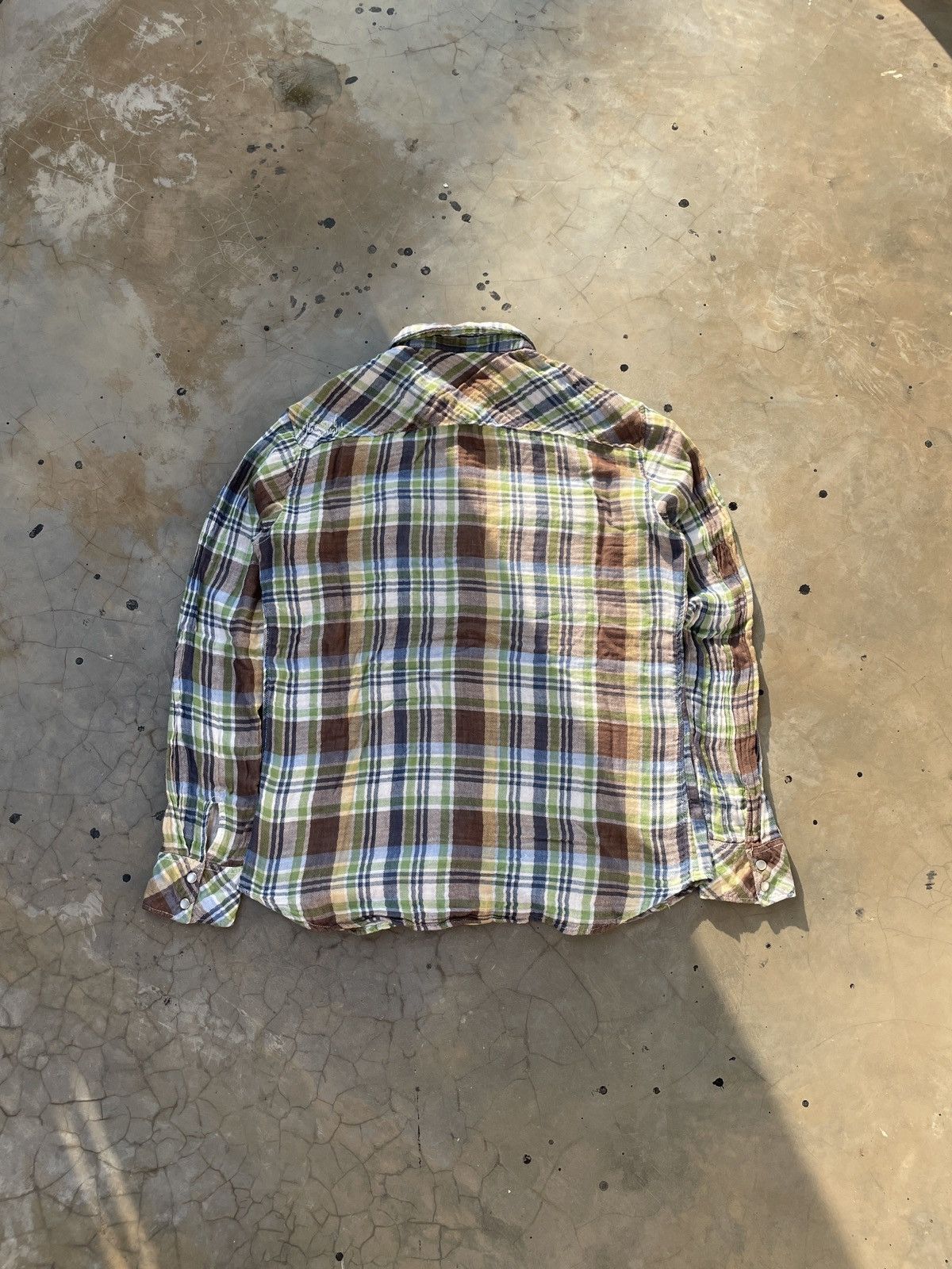 Japanese Brand Vintage Flannel T&C Surf Design Plaid Button Shirt Size US L / EU 52-54 / 3 - 10 Thumbnail