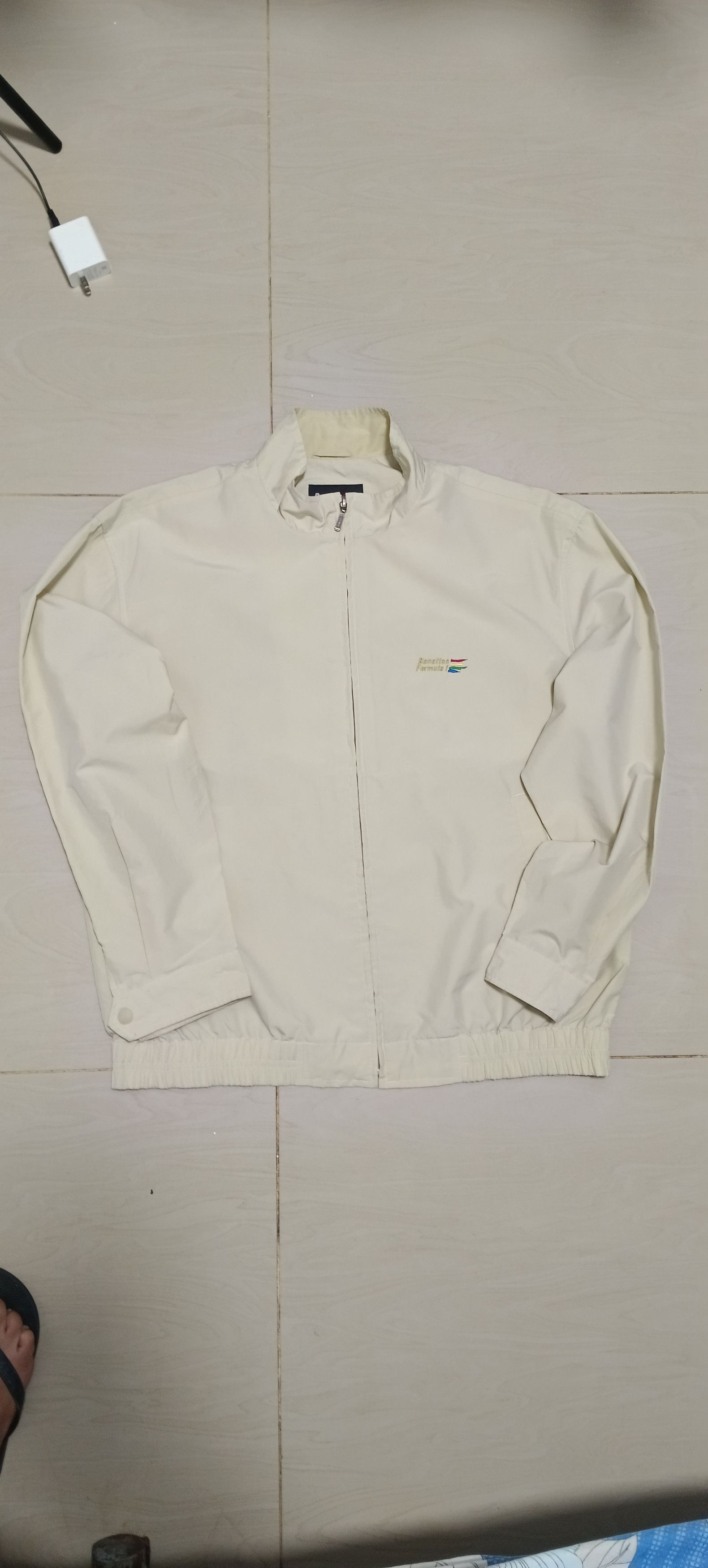 Benetton Vintage Benetton Formula 1 Jacket - Cream Size US M / EU 48-50 / 2 - 9 Thumbnail