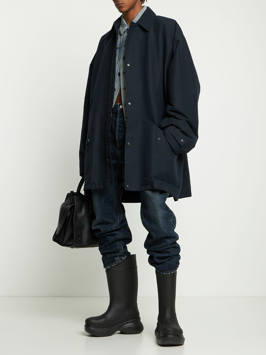 Balenciaga o1la1rc1a1124 Parka in Navy Size US S / EU 44-46 / 1 - 2 Thumbnail